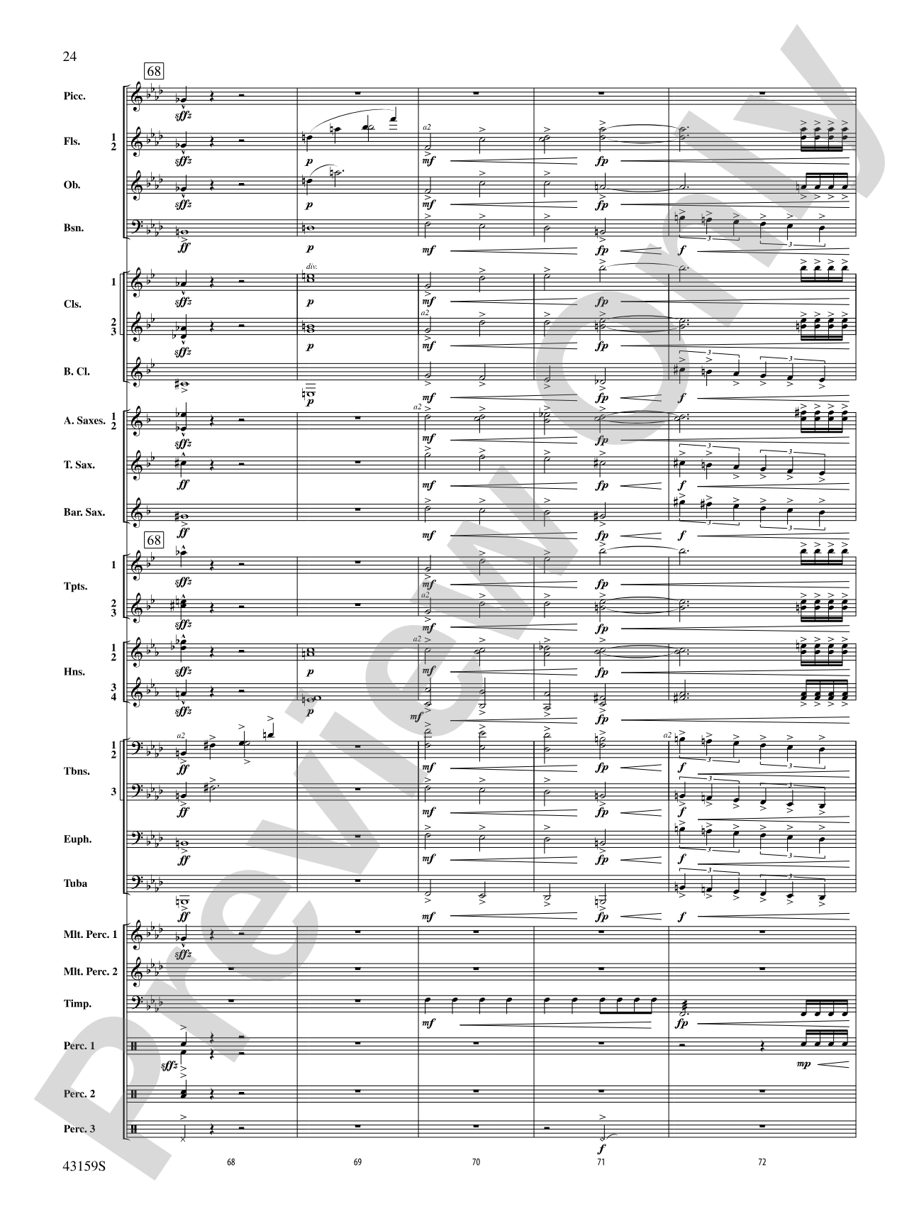 Panopticon Rising: Concert Band Conductor Score & Parts