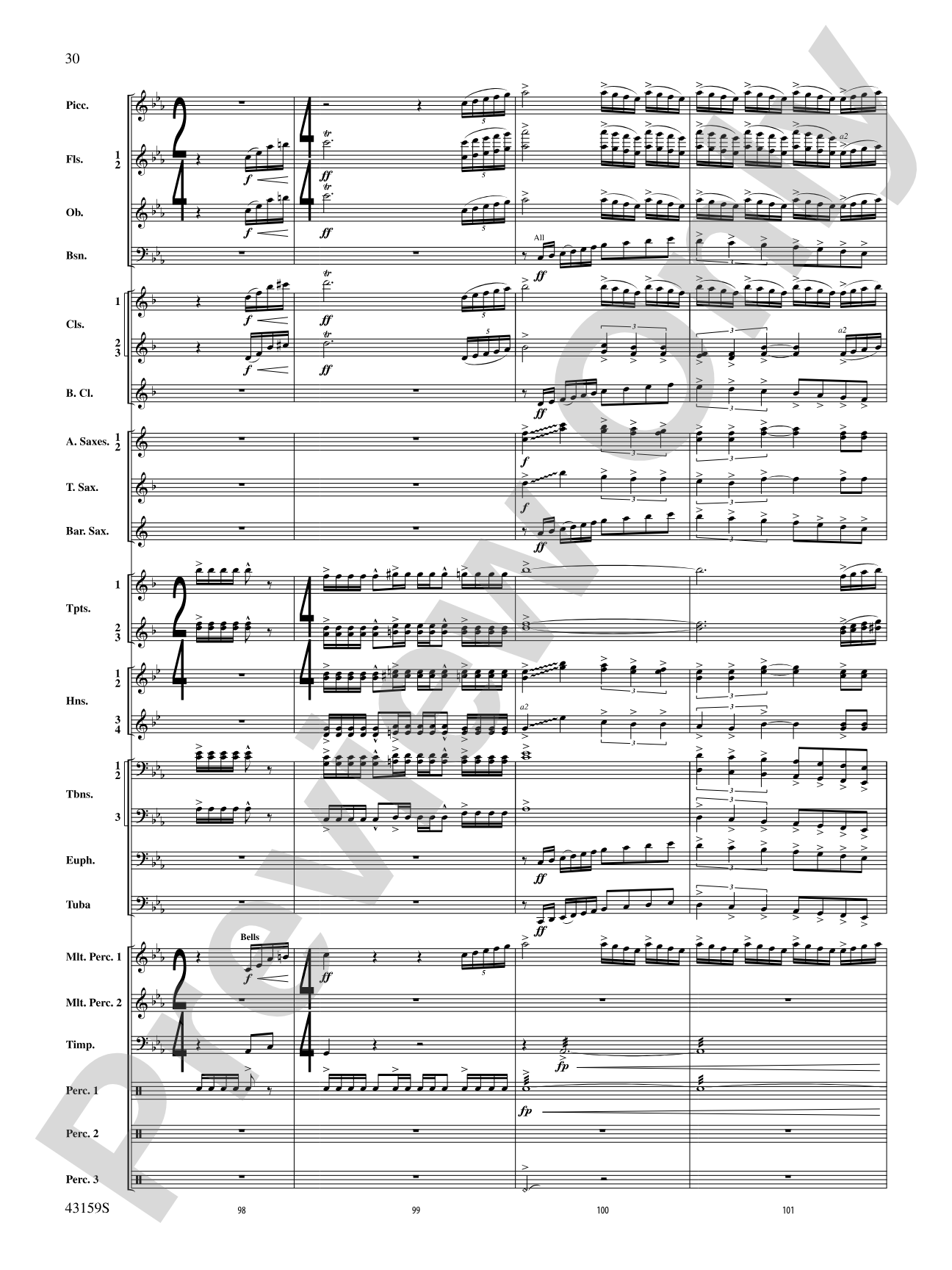 Panopticon Rising: Concert Band Conductor Score & Parts