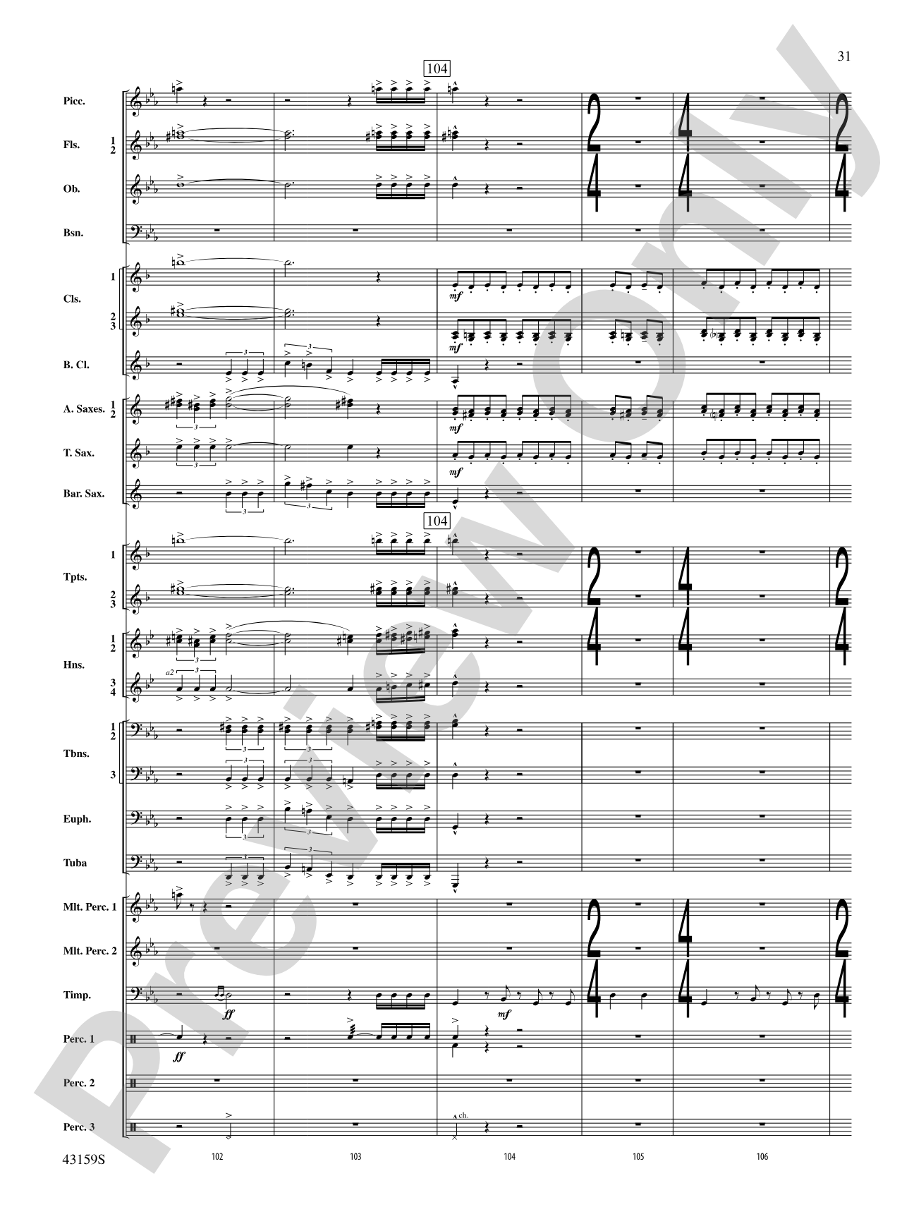 Panopticon Rising: Concert Band Conductor Score & Parts