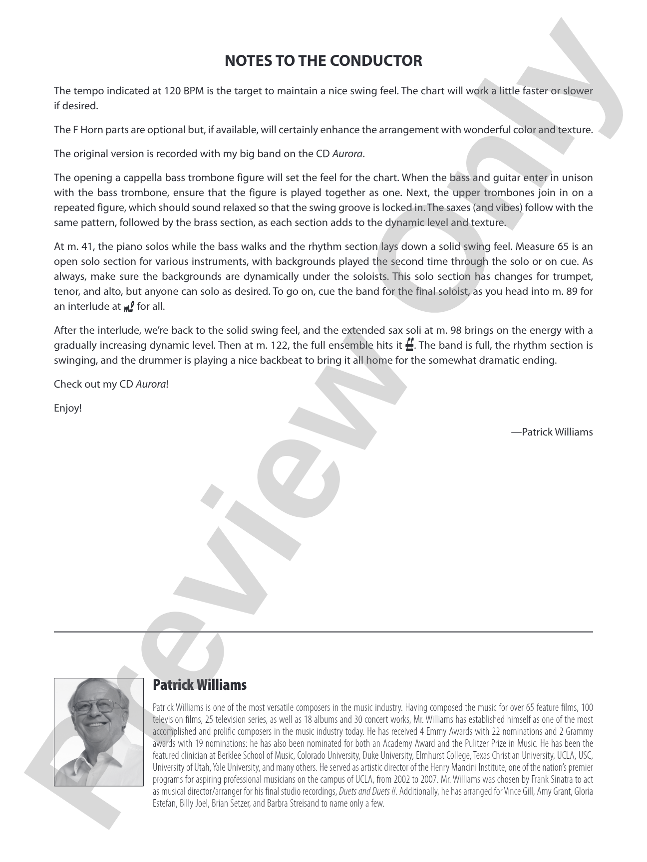 There You Go Again: Jazz Ensemble Conductor Score & Parts