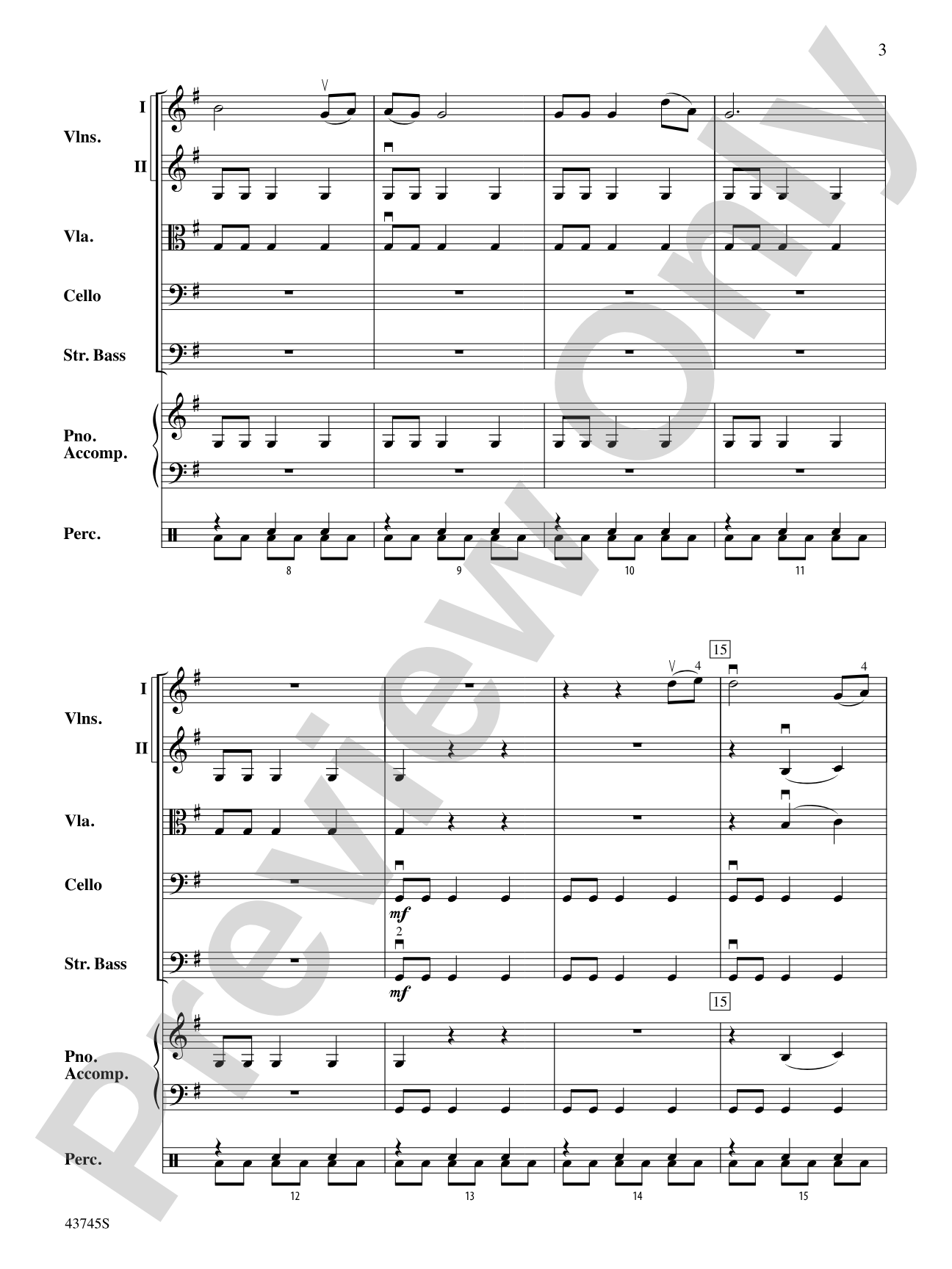 Tribal Voices: String Orchestra Conductor Score & Parts