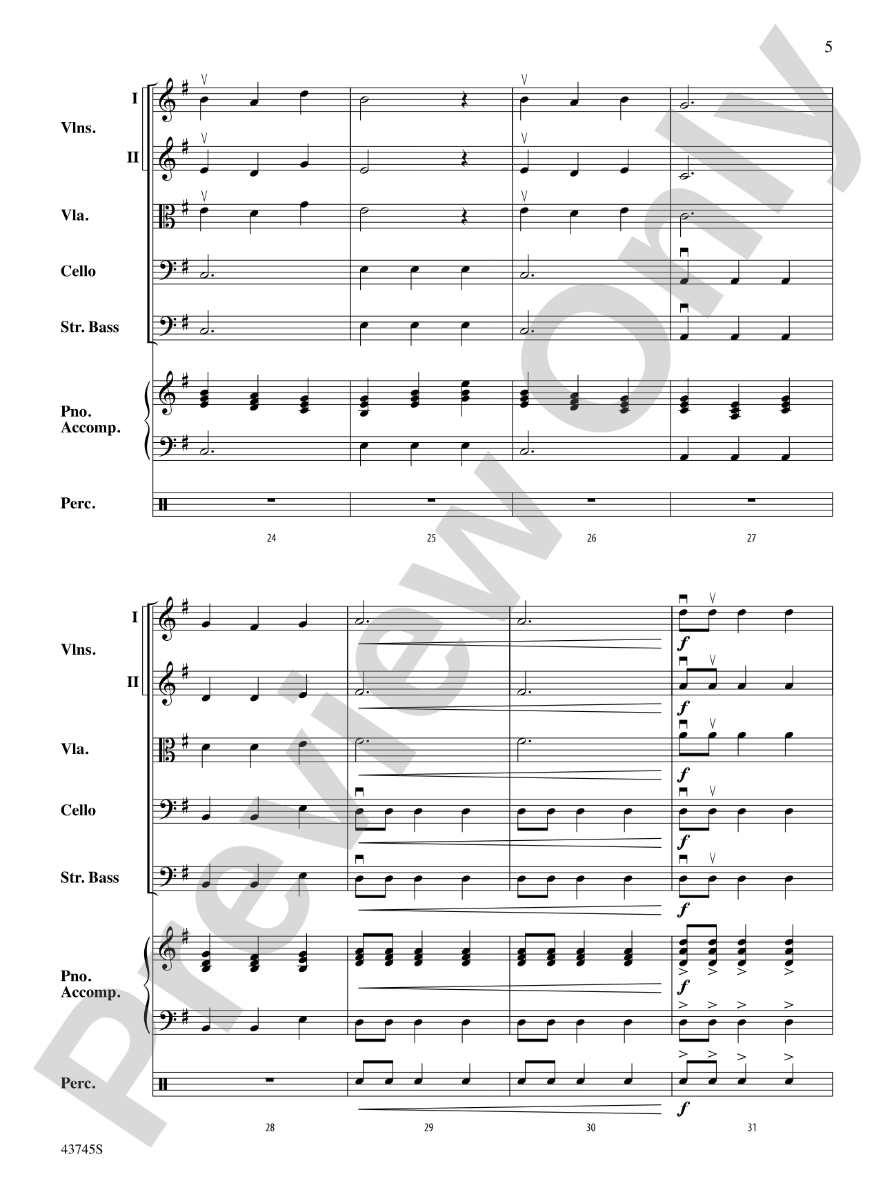 Tribal Voices: String Orchestra Conductor Score & Parts