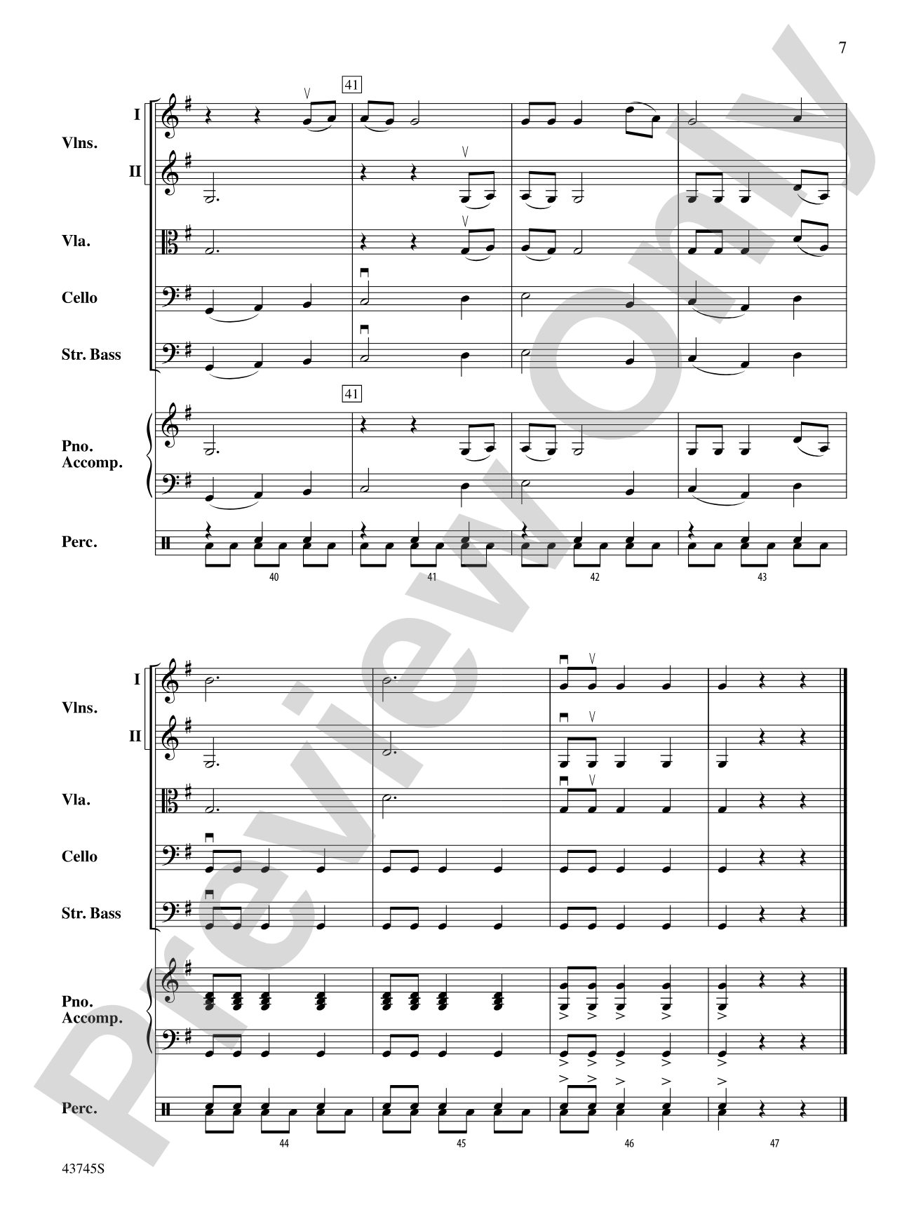 Tribal Voices: String Orchestra Conductor Score & Parts