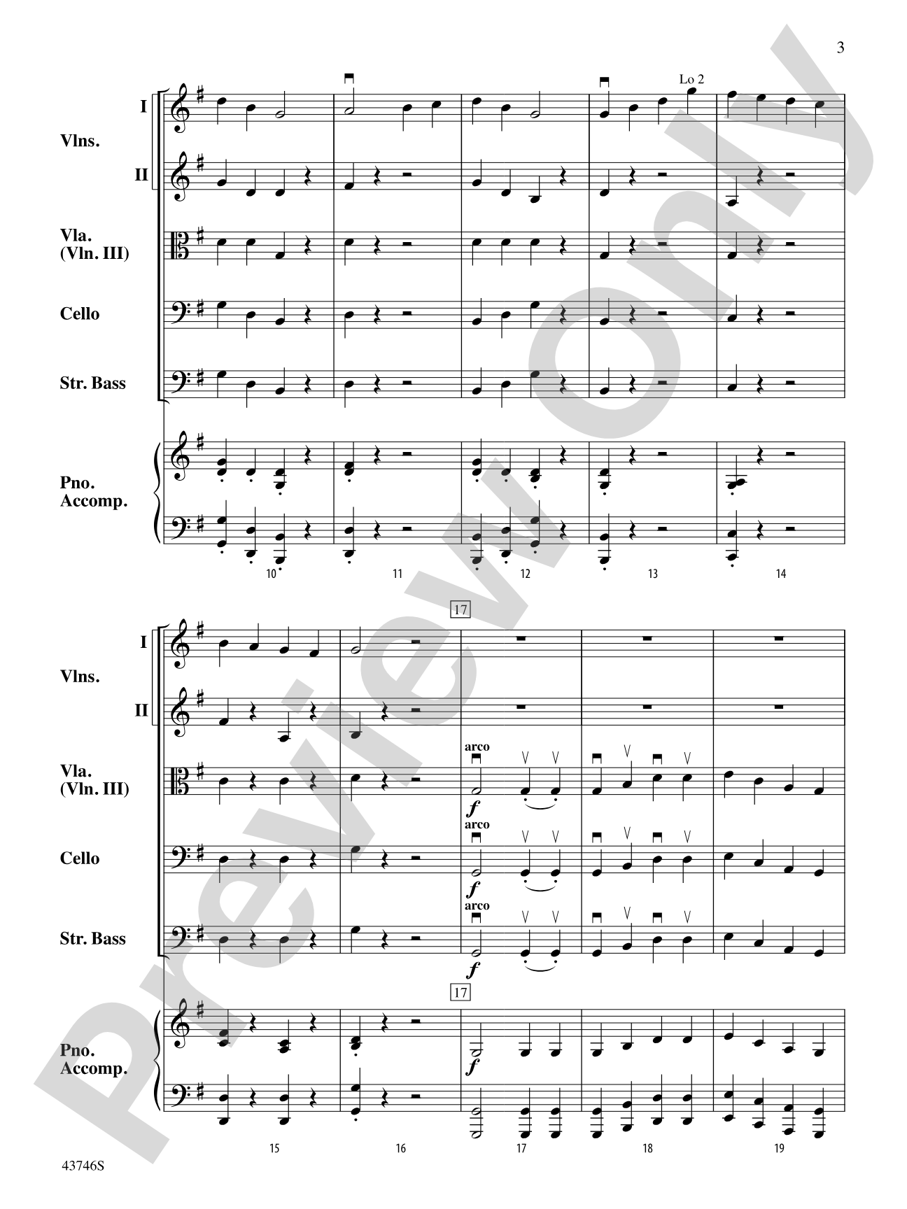 Early One Morning: String Orchestra Conductor Score & Parts