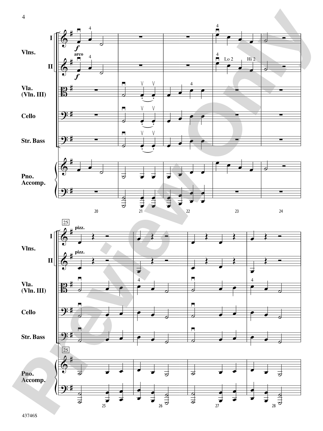 Early One Morning: String Orchestra Conductor Score & Parts