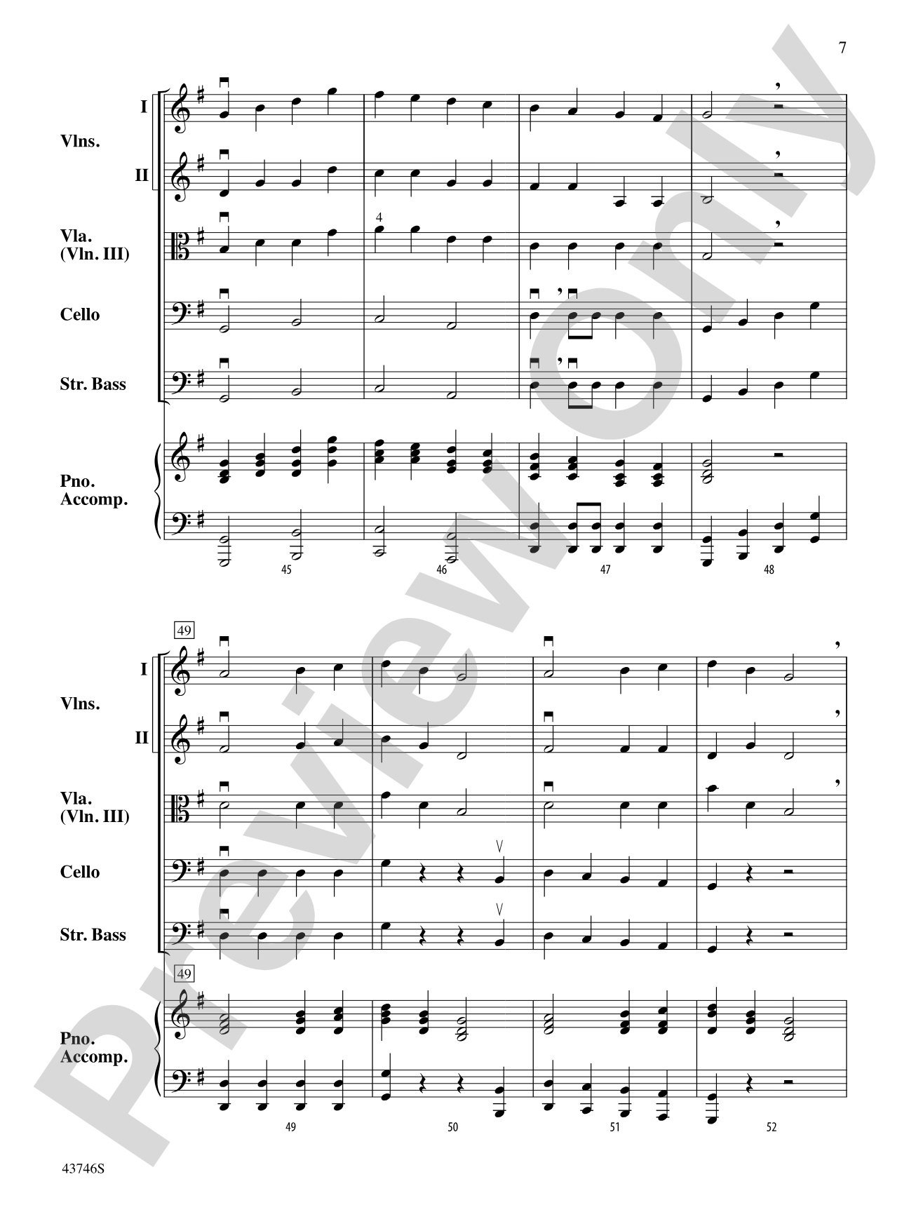 Early One Morning: String Orchestra Conductor Score & Parts