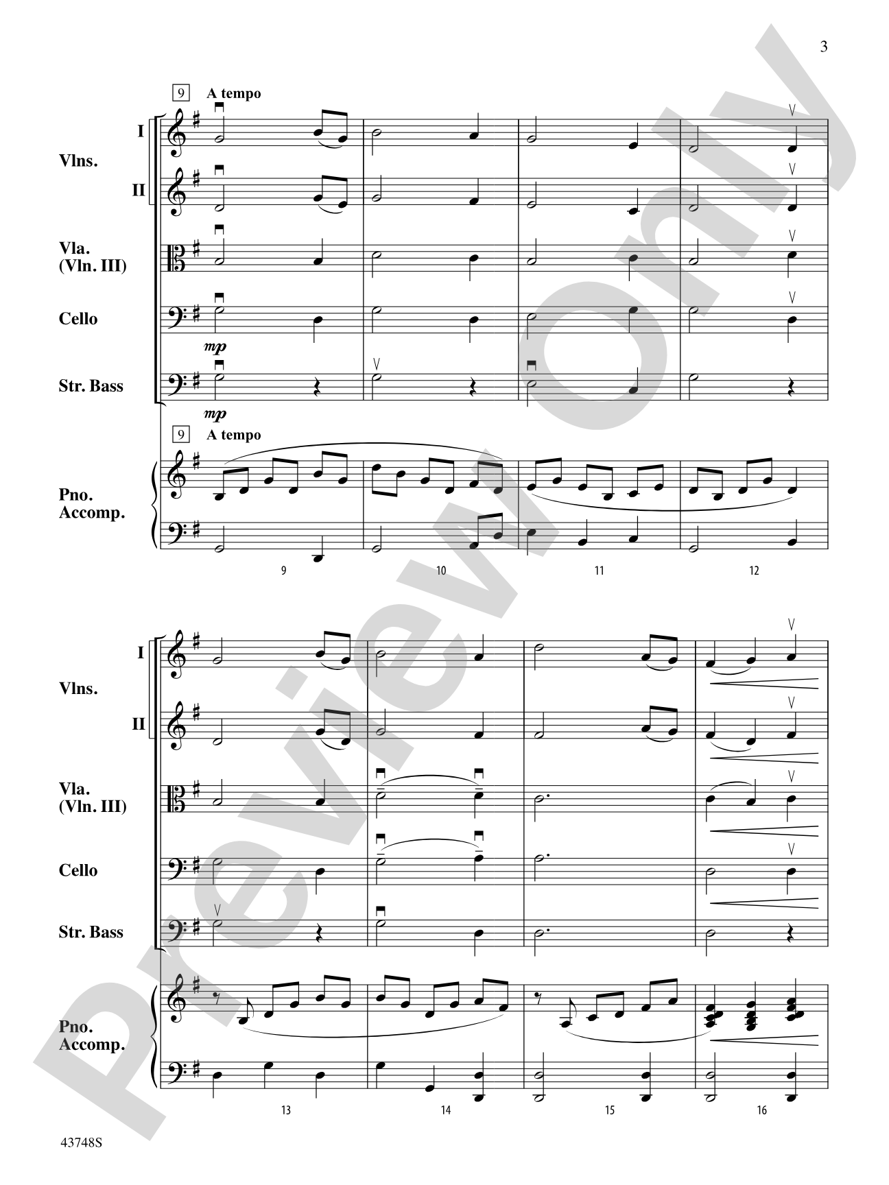 Amazing Grace: String Orchestra Conductor Score & Parts