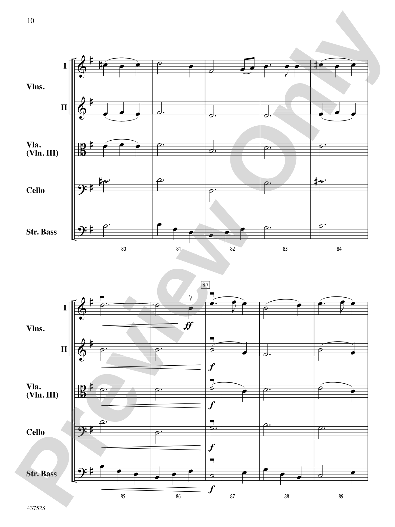 Moonlight Shadows: String Orchestra Conductor Score & Parts