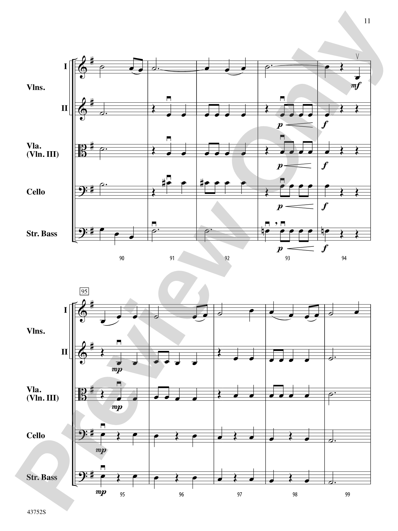 Moonlight Shadows: String Orchestra Conductor Score & Parts