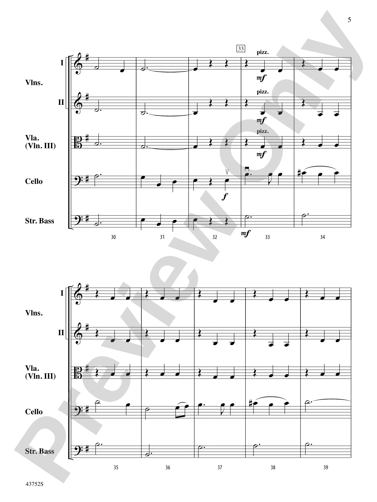 Moonlight Shadows: String Orchestra Conductor Score & Parts