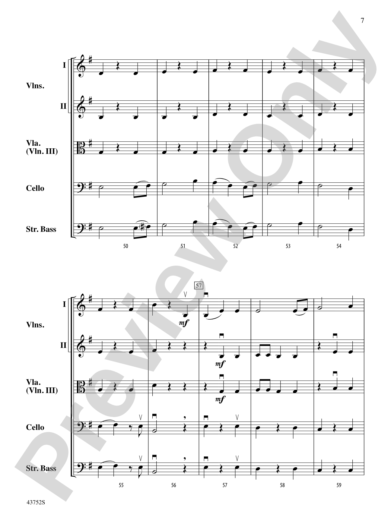 Moonlight Shadows: String Orchestra Conductor Score & Parts