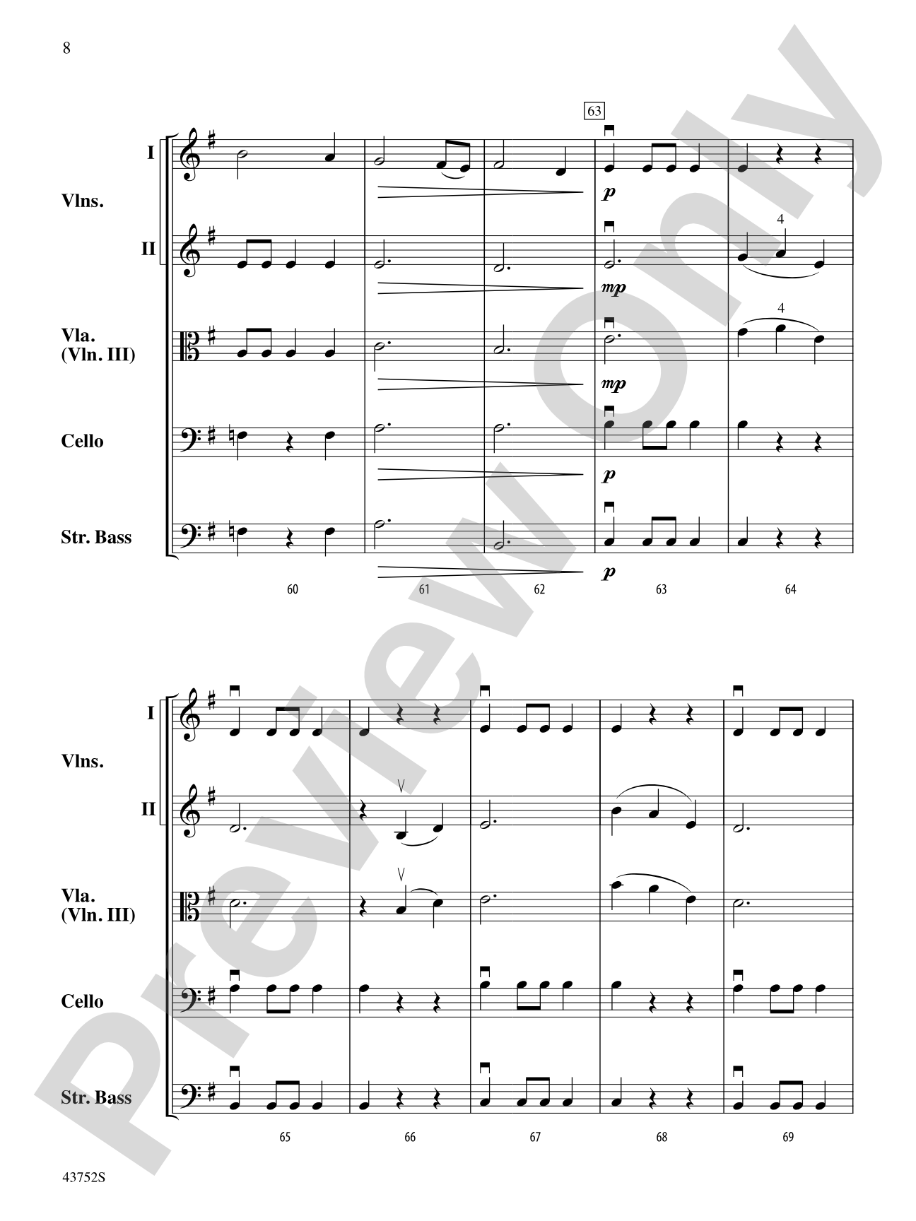 Moonlight Shadows: String Orchestra Conductor Score & Parts