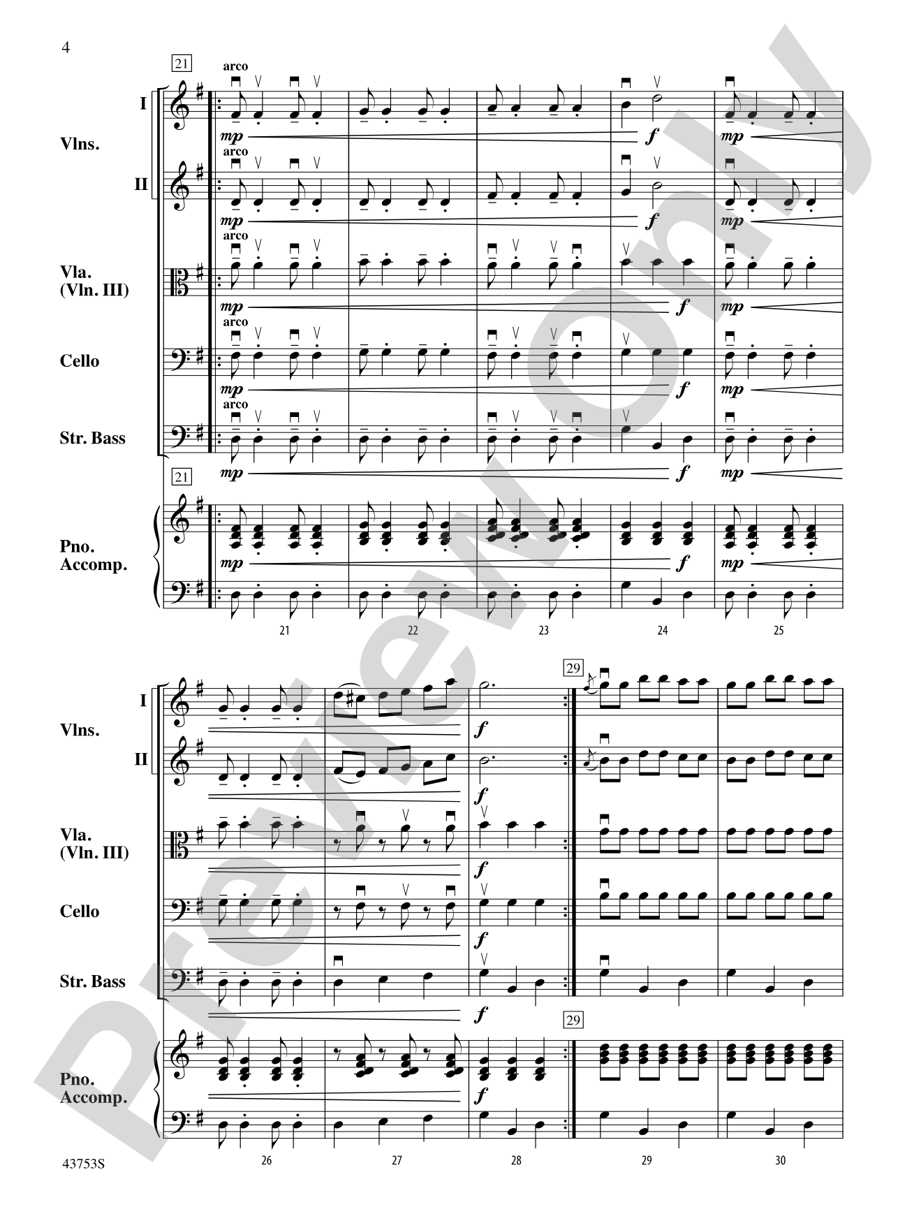 Mi Caballito: String Orchestra Conductor Score & Parts
