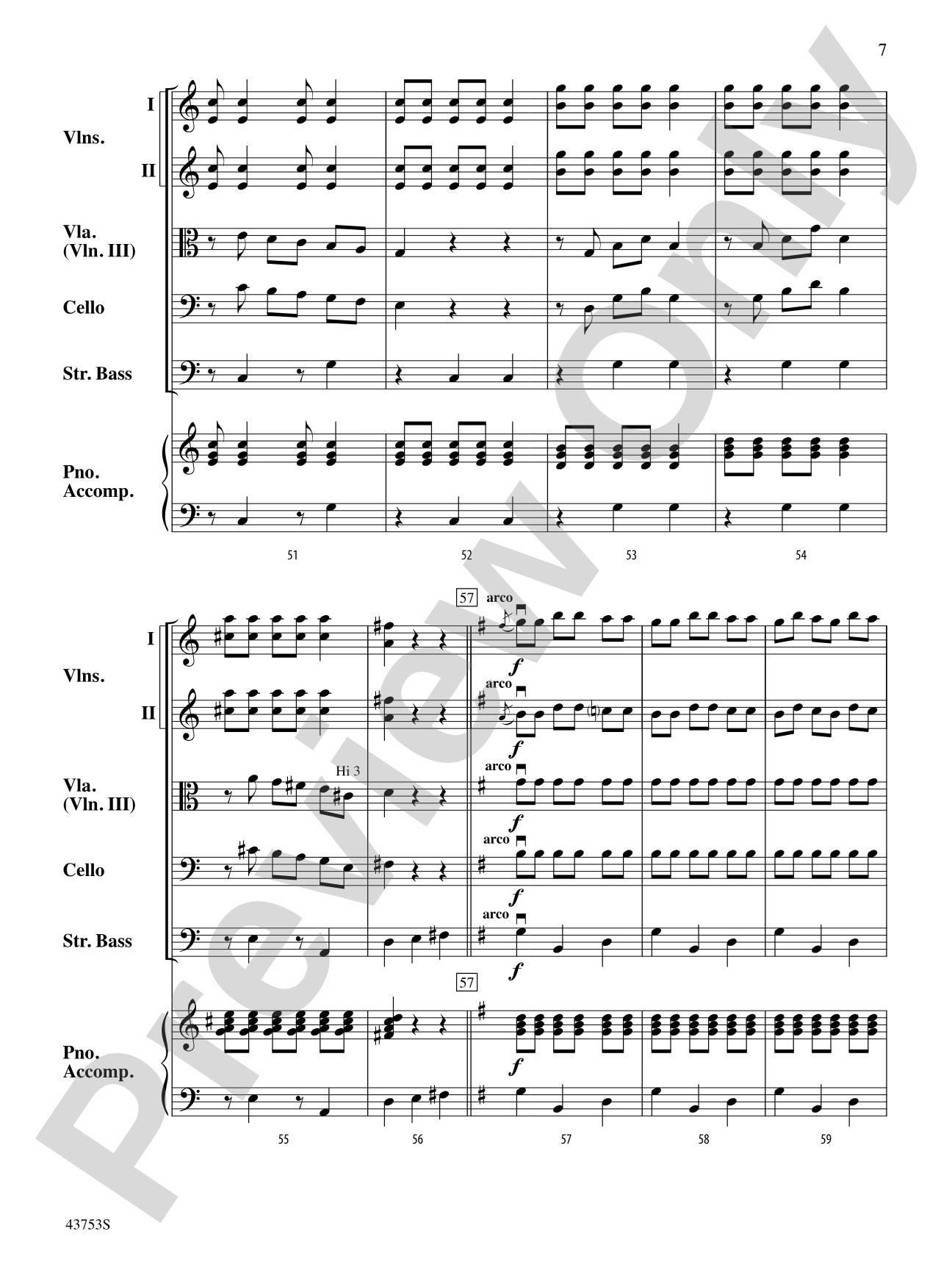 Mi Caballito: String Orchestra Conductor Score & Parts