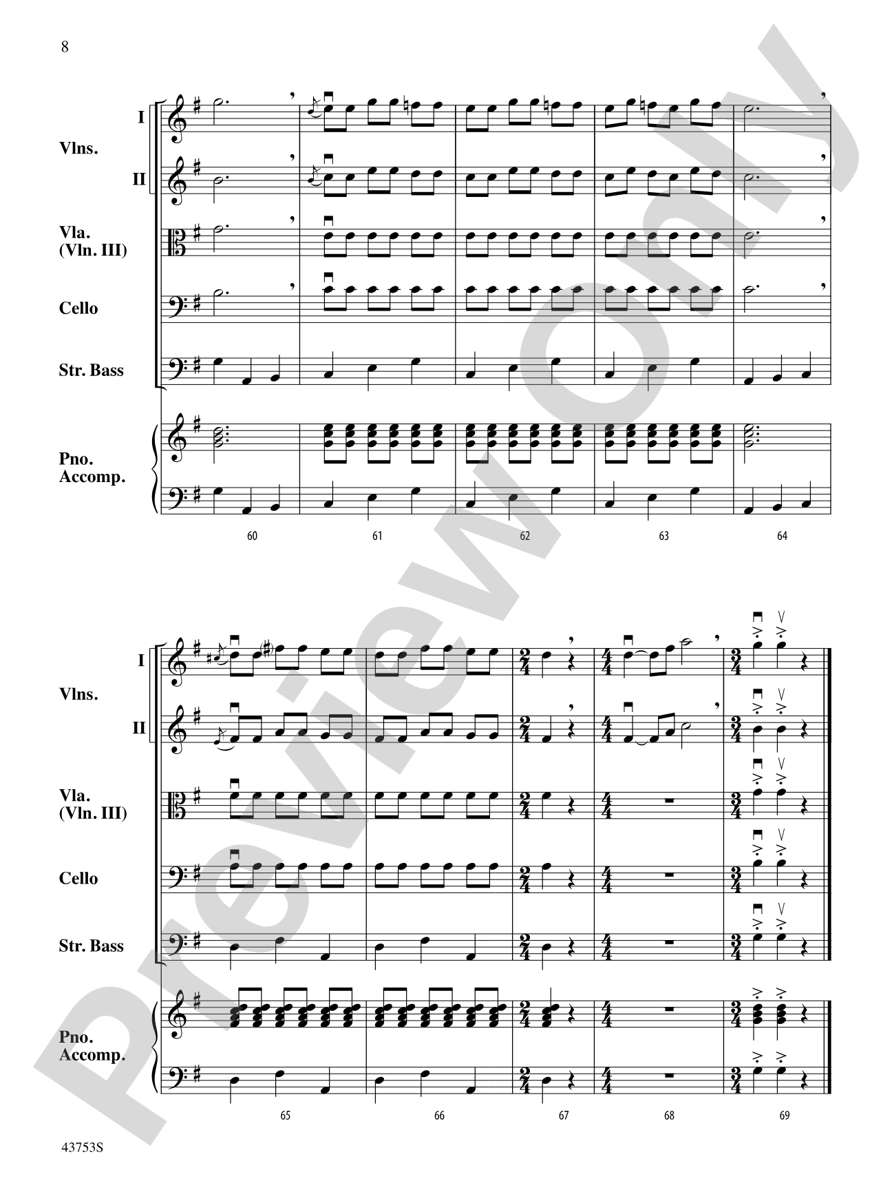 Mi Caballito: String Orchestra Conductor Score & Parts