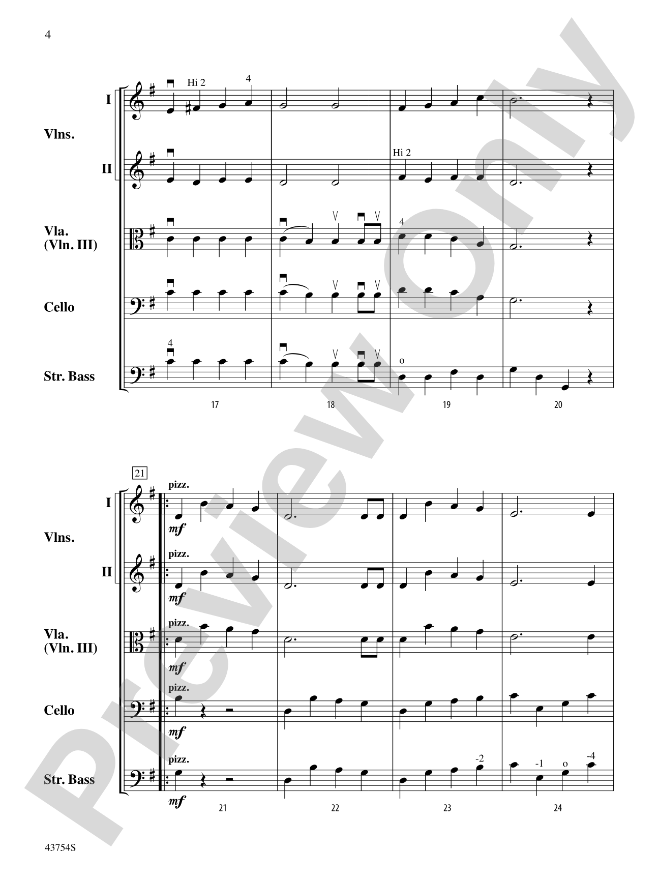 Jingle Bells: String Orchestra Conductor Score & Parts
