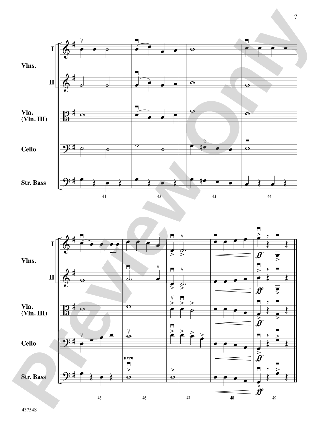 Jingle Bells: String Orchestra Conductor Score & Parts