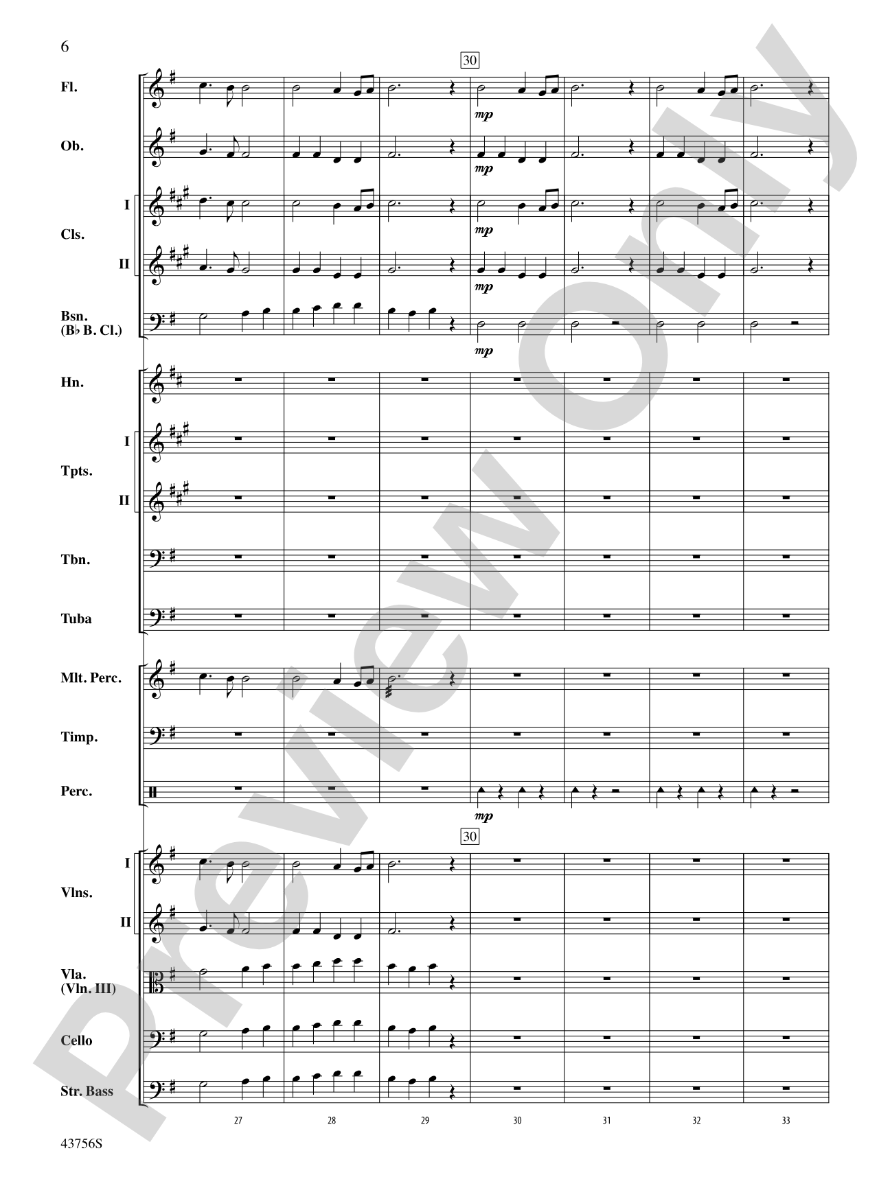 New World Symphony, Theme from the: Full Orchestra Conductor Score & Parts