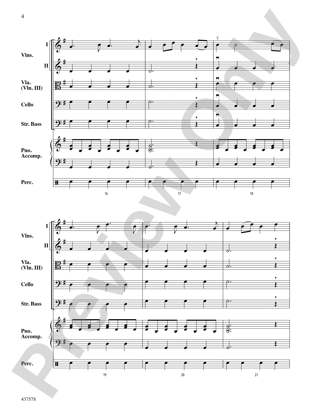 Still Into You: String Orchestra Conductor Score & Parts