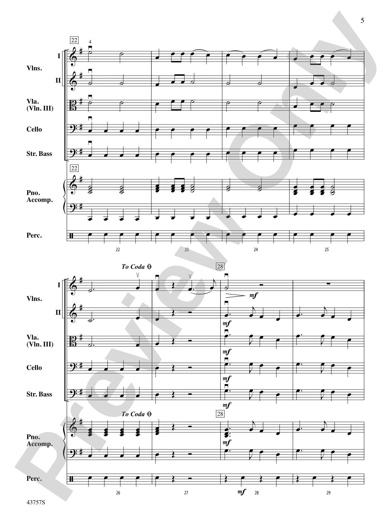 Still Into You: String Orchestra Conductor Score & Parts