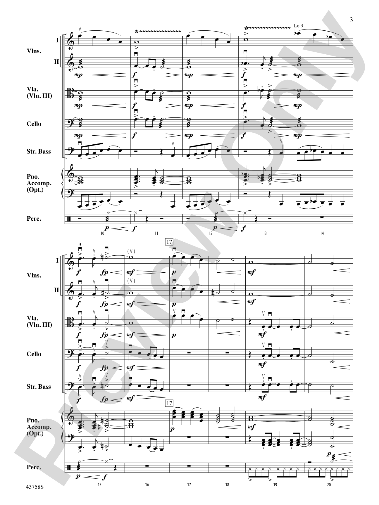 Creepers in the Castle: String Orchestra Conductor Score & Parts