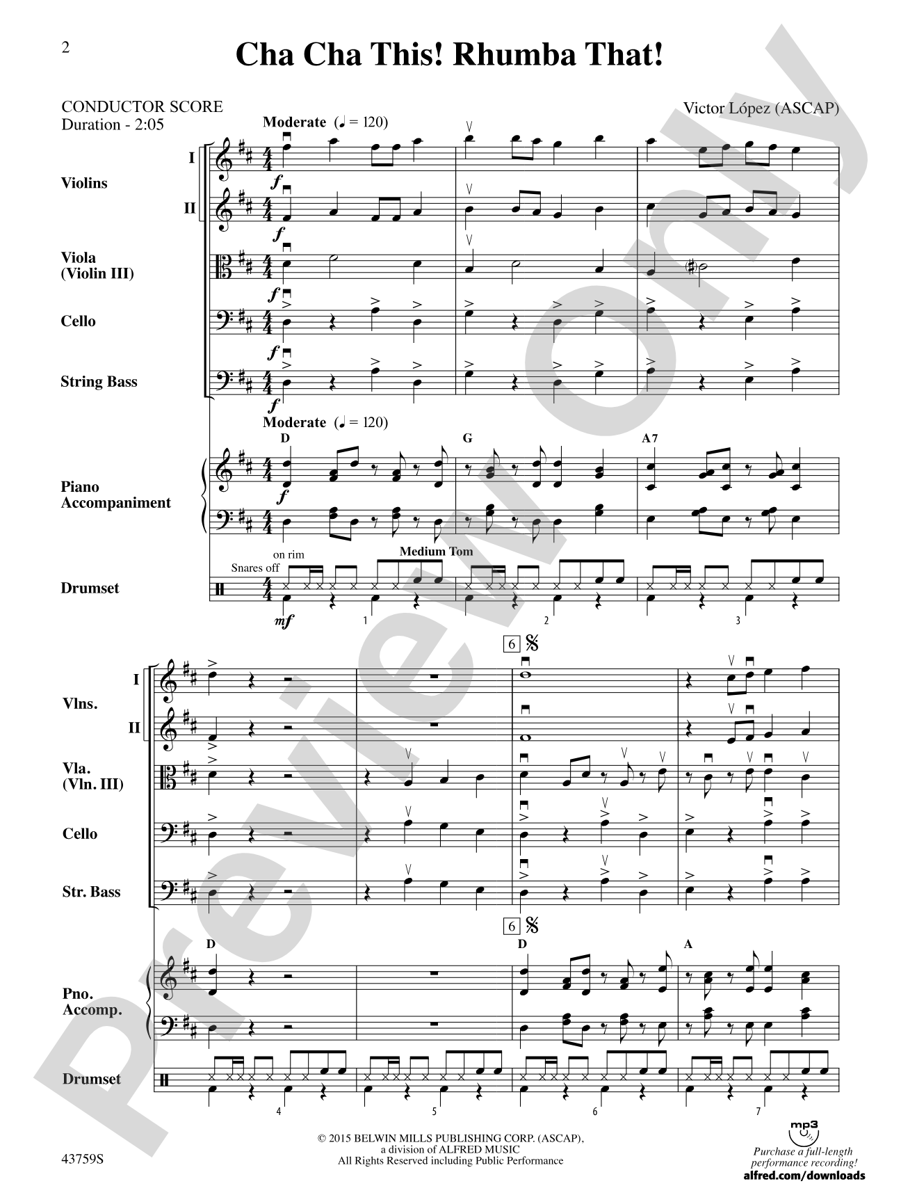 Cha Cha This! Rhumba That!: String Orchestra Conductor Score & Parts