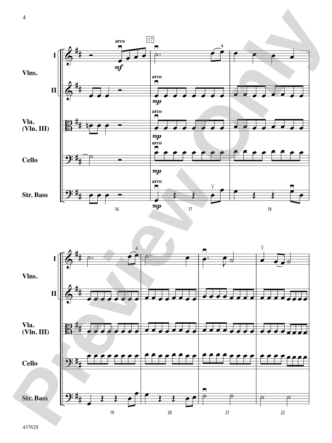 Danza Estate: String Orchestra Conductor Score & Parts