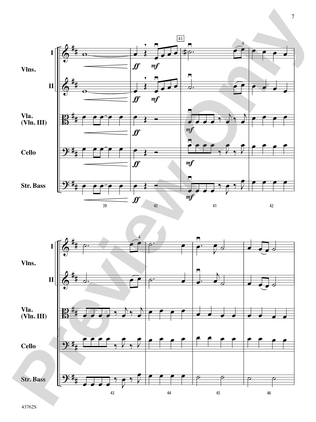Danza Estate: String Orchestra Conductor Score & Parts