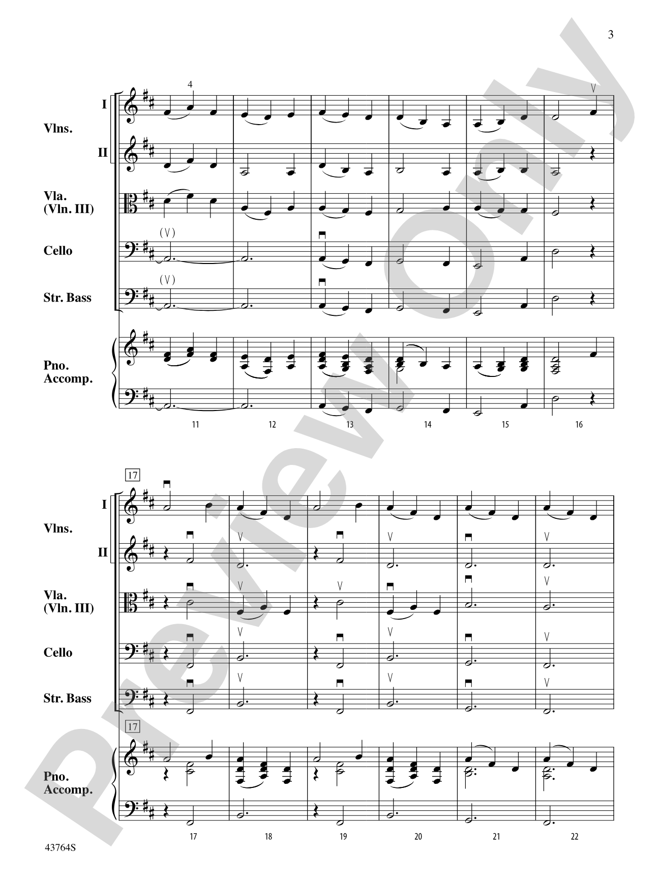 Scottish Folk Song: String Orchestra Conductor Score & Parts
