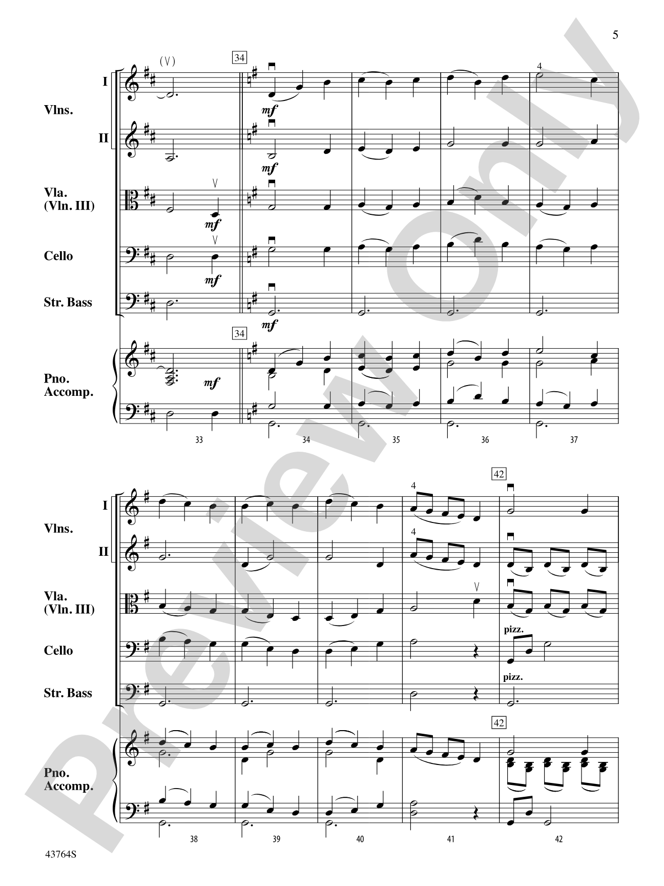Scottish Folk Song: String Orchestra Conductor Score & Parts
