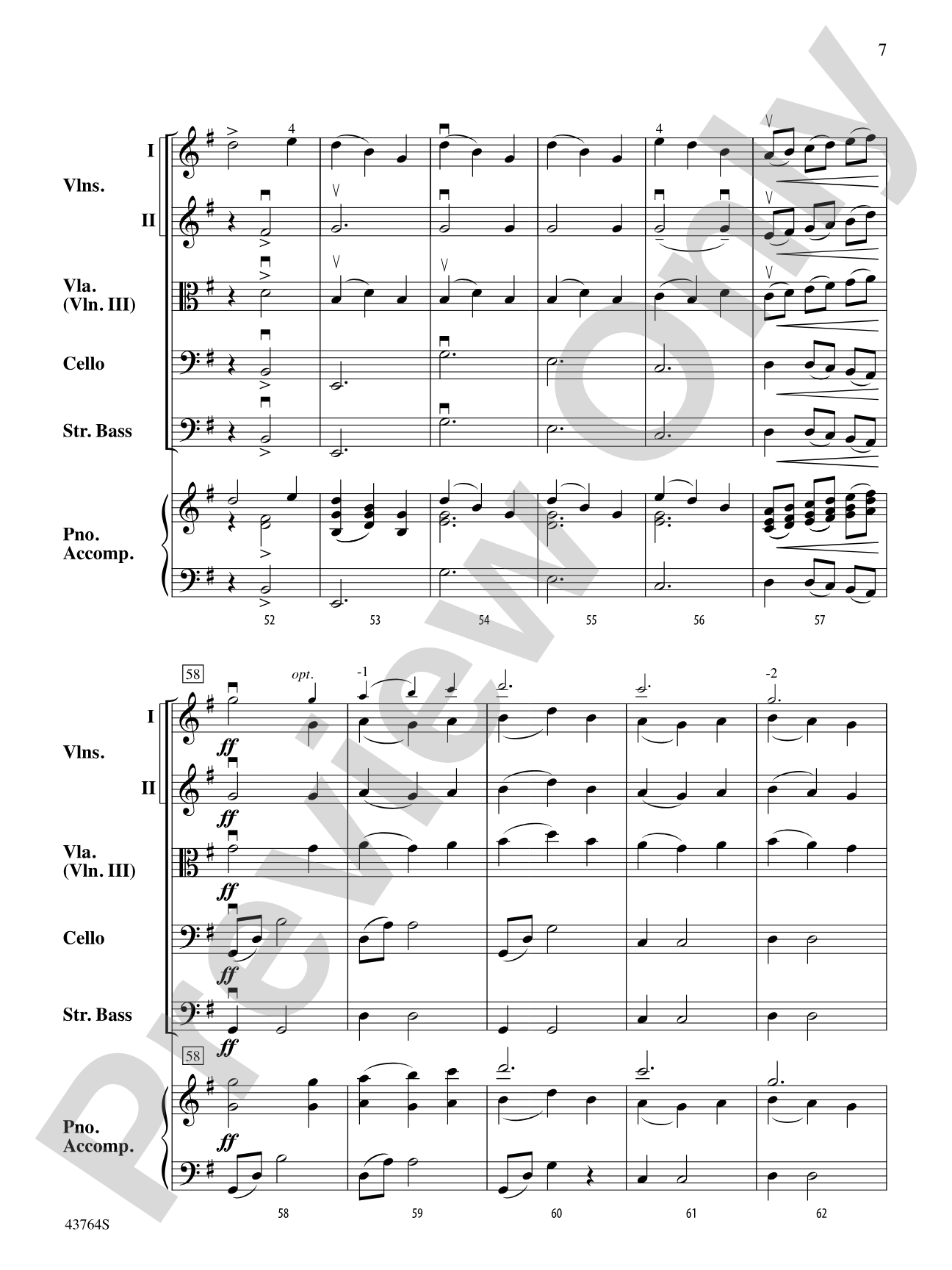 Scottish Folk Song: String Orchestra Conductor Score & Parts