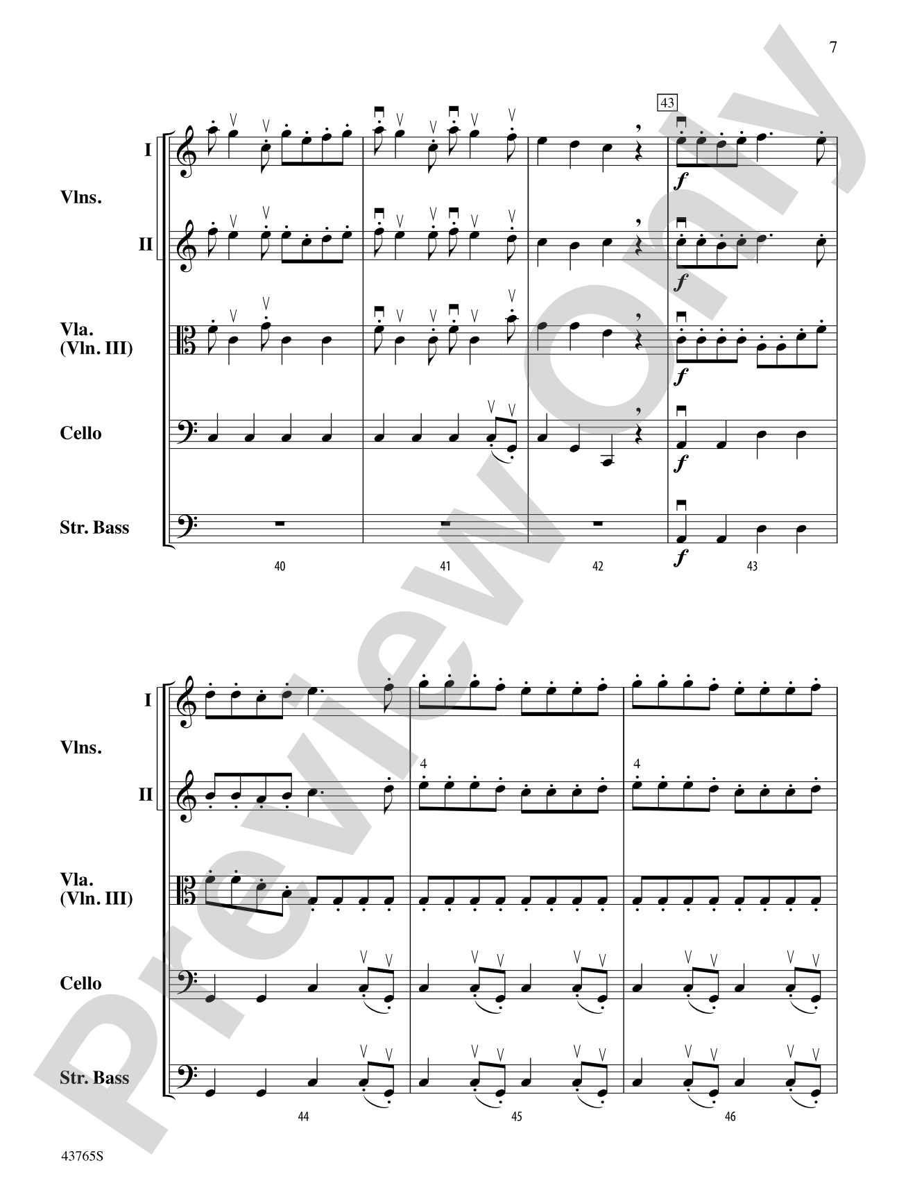 The Four Seasonings: String Orchestra Conductor Score & Parts