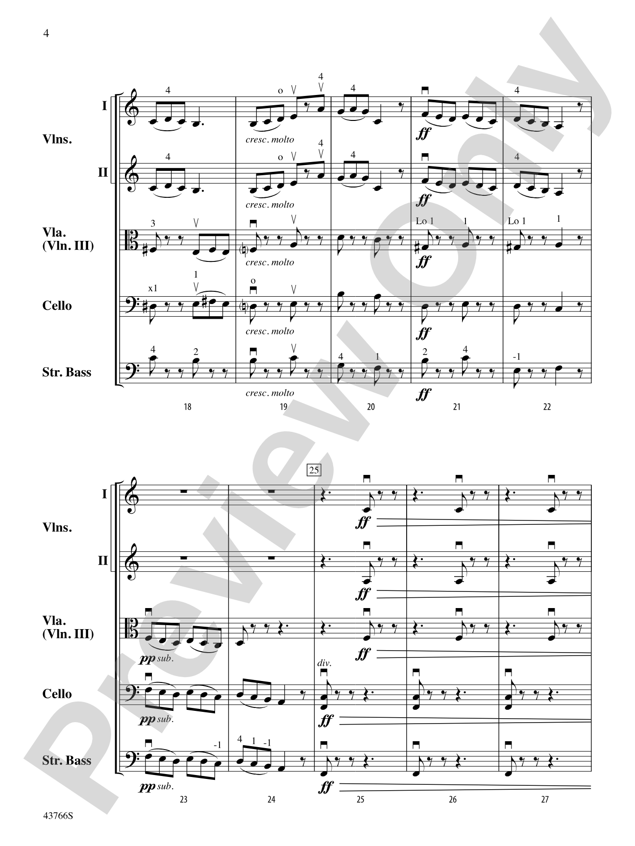 Alla Tarantella: String Orchestra Conductor Score & Parts