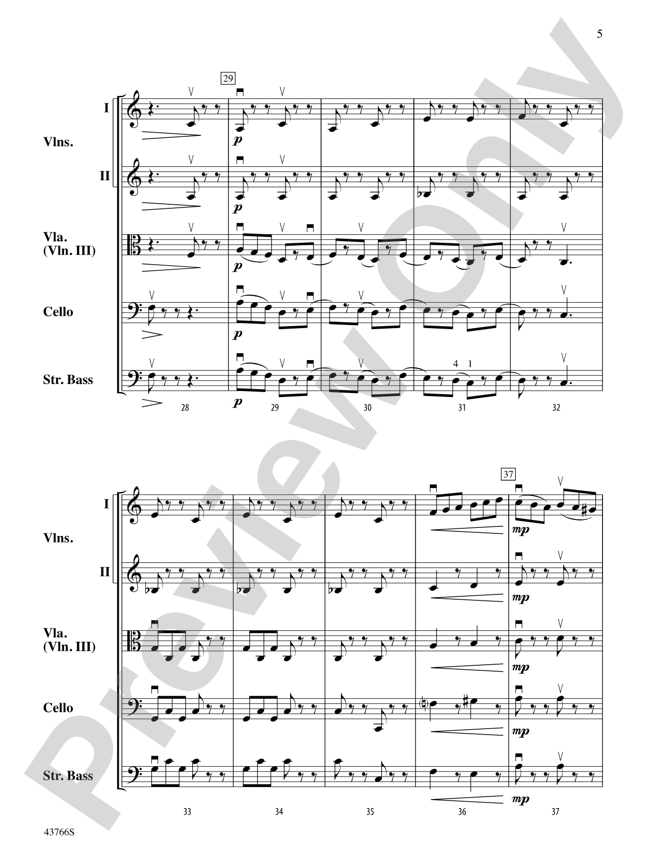 Alla Tarantella: String Orchestra Conductor Score & Parts