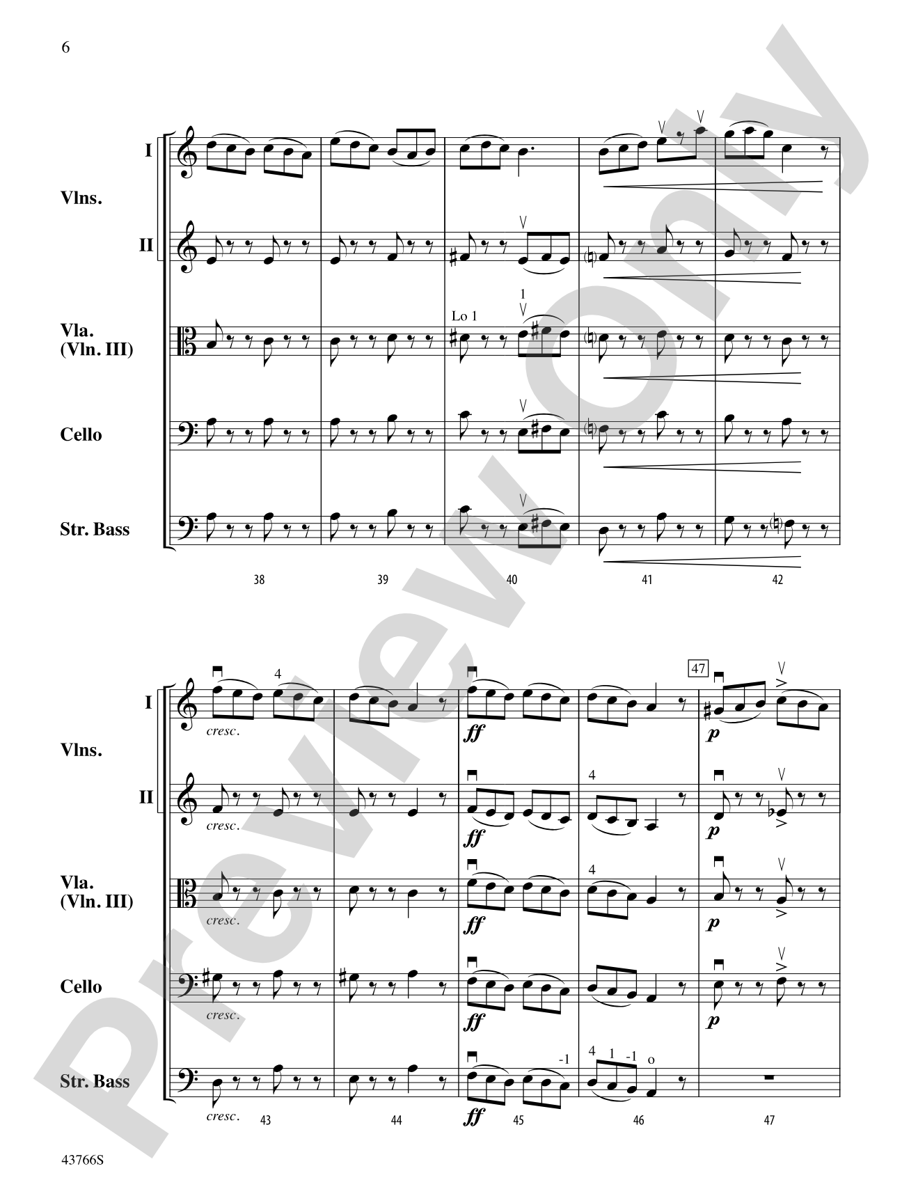 Alla Tarantella: String Orchestra Conductor Score & Parts