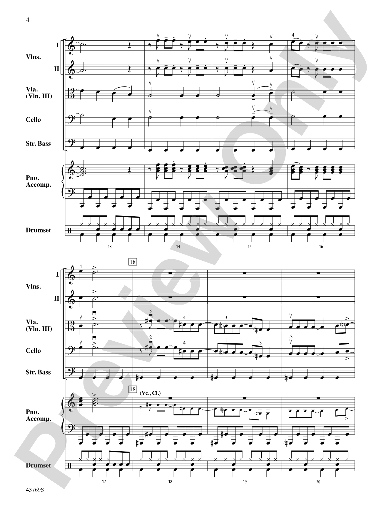 Everything Is Awesome (from The LEGO Movie): String Orchestra Conductor Score & Parts
