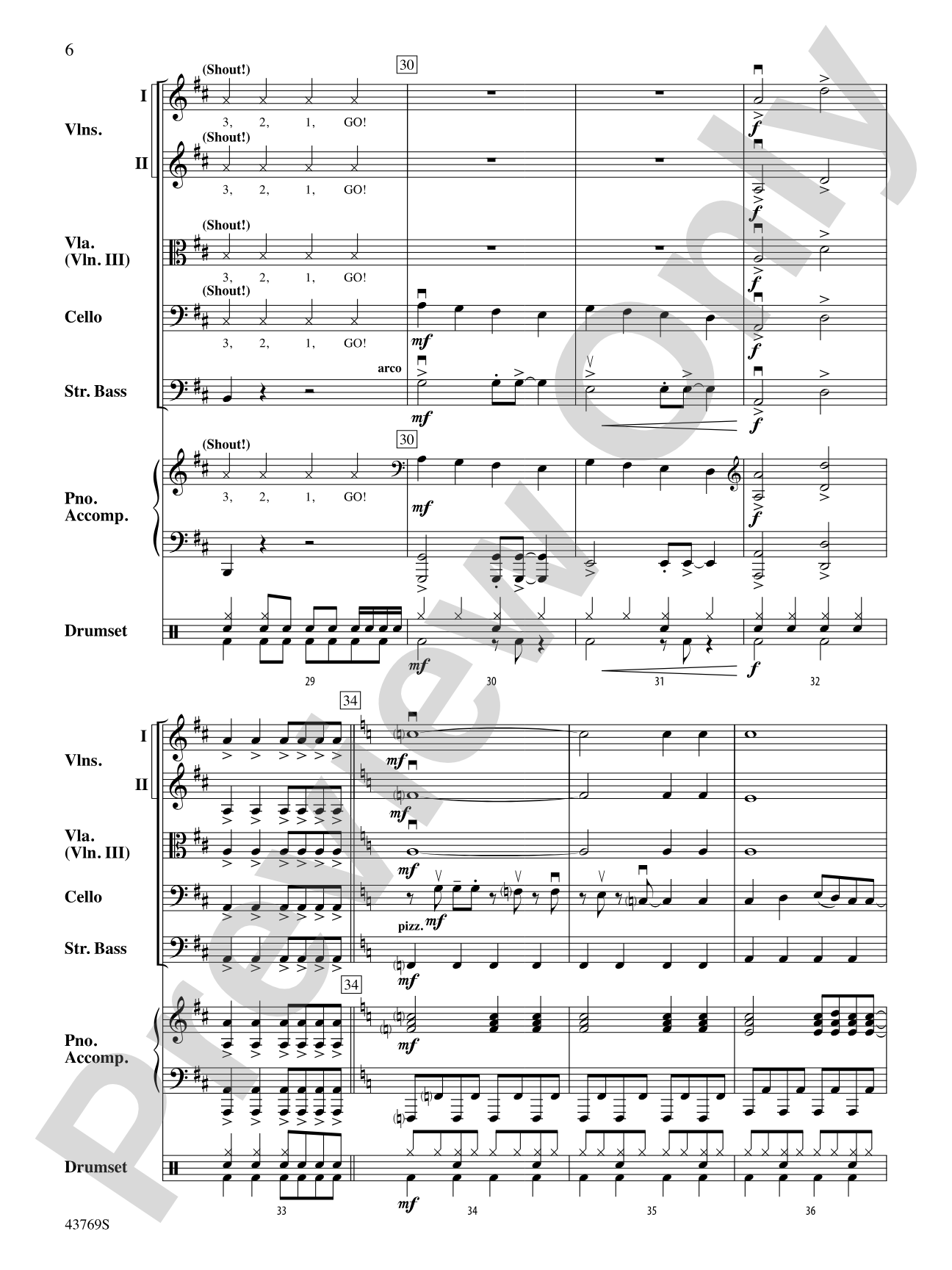 Everything Is Awesome (from The LEGO Movie): String Orchestra Conductor Score & Parts