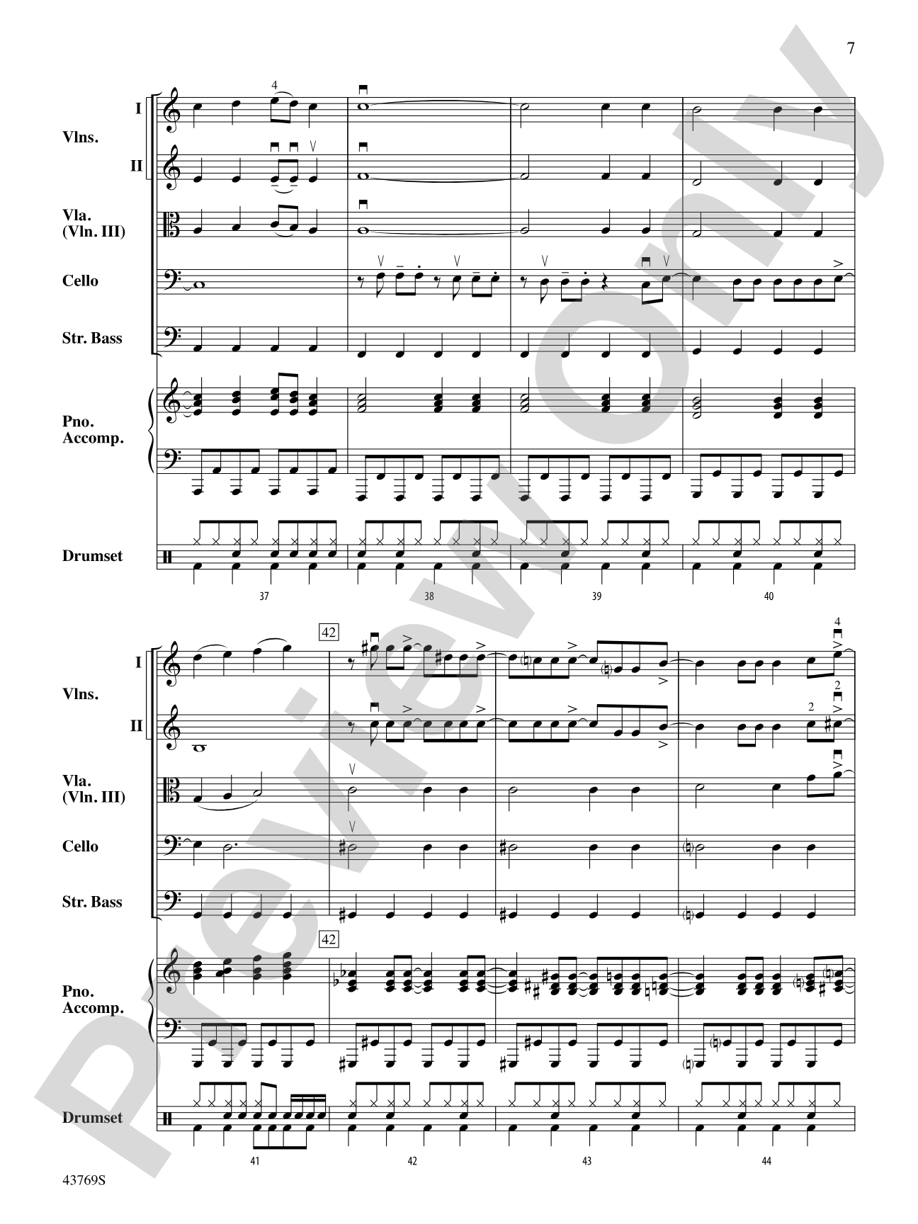 Everything Is Awesome (from The LEGO Movie): String Orchestra Conductor Score & Parts