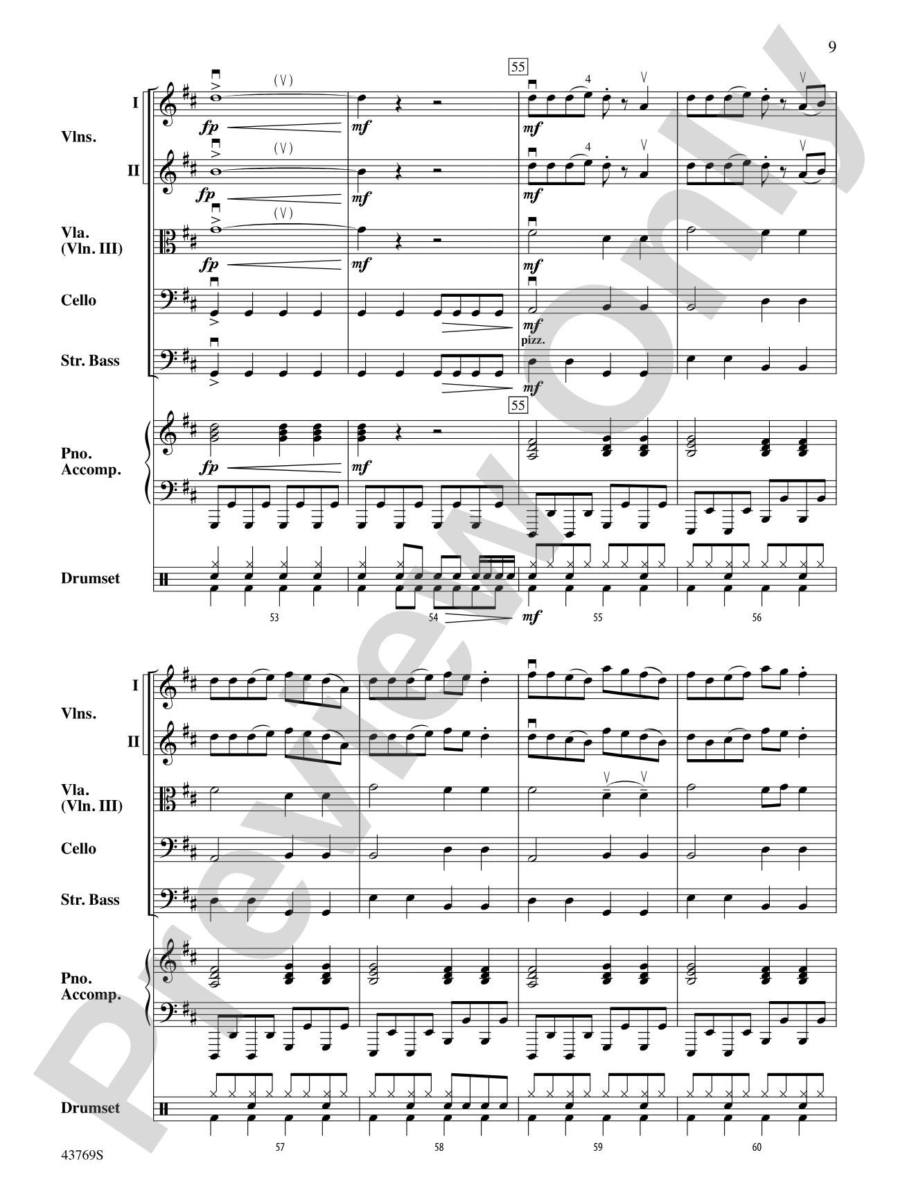 Everything Is Awesome (from The LEGO Movie): String Orchestra Conductor Score & Parts