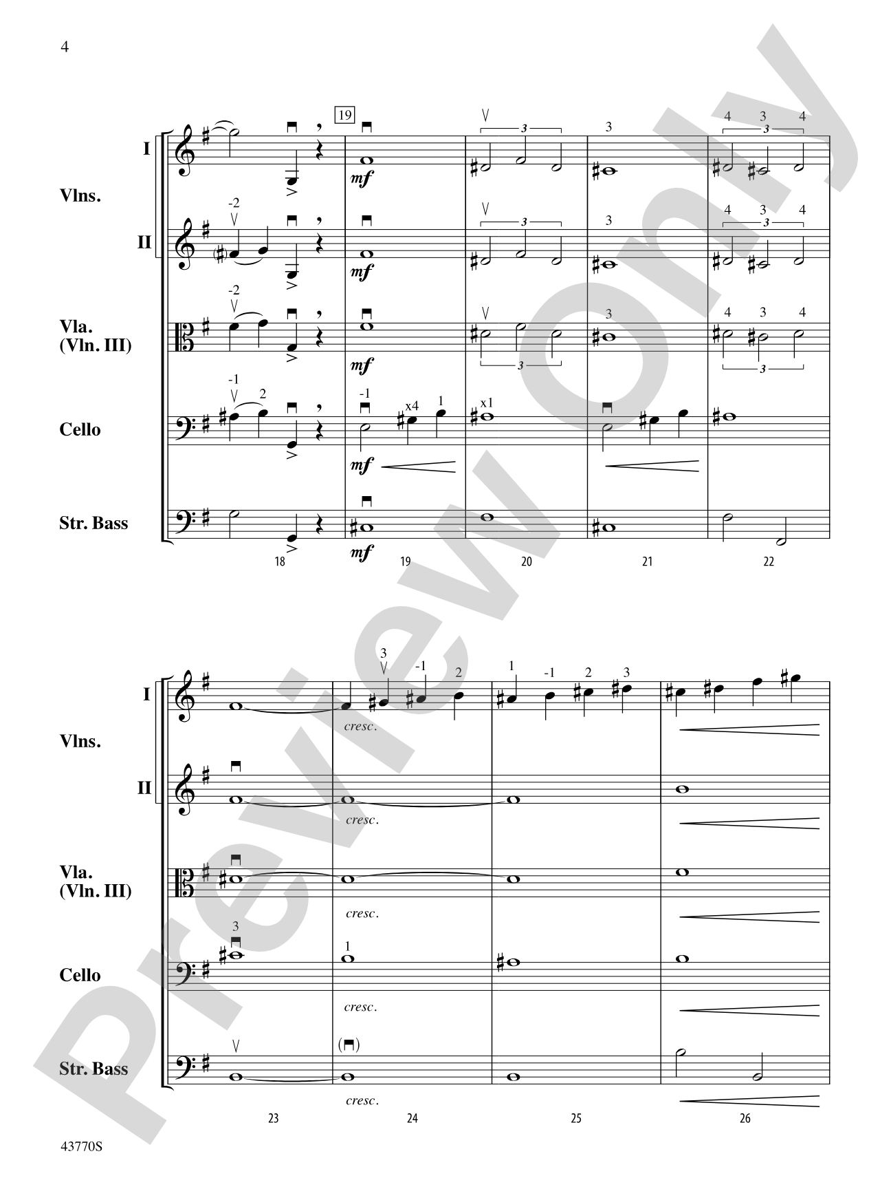 Peter Pan Live: String Orchestra Conductor Score & Parts
