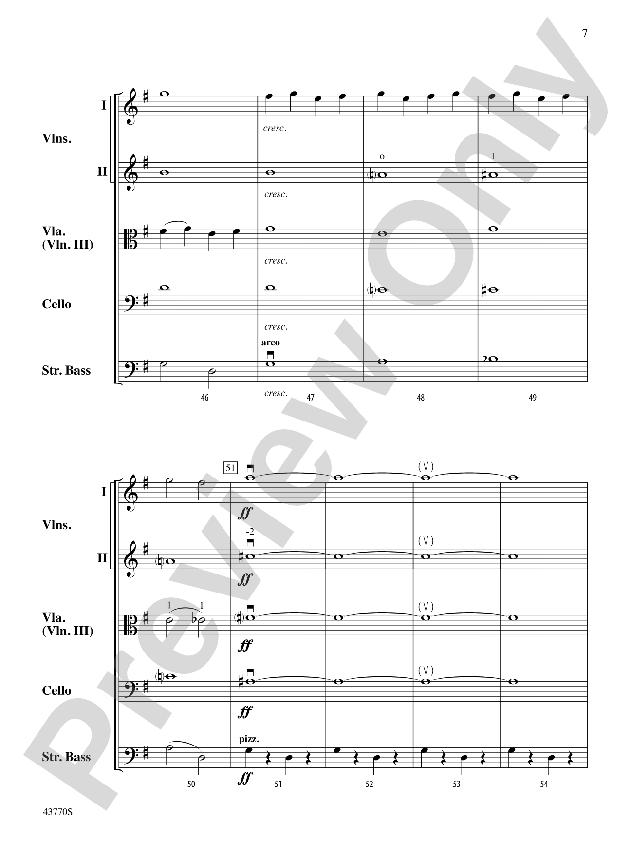Peter Pan Live: String Orchestra Conductor Score & Parts