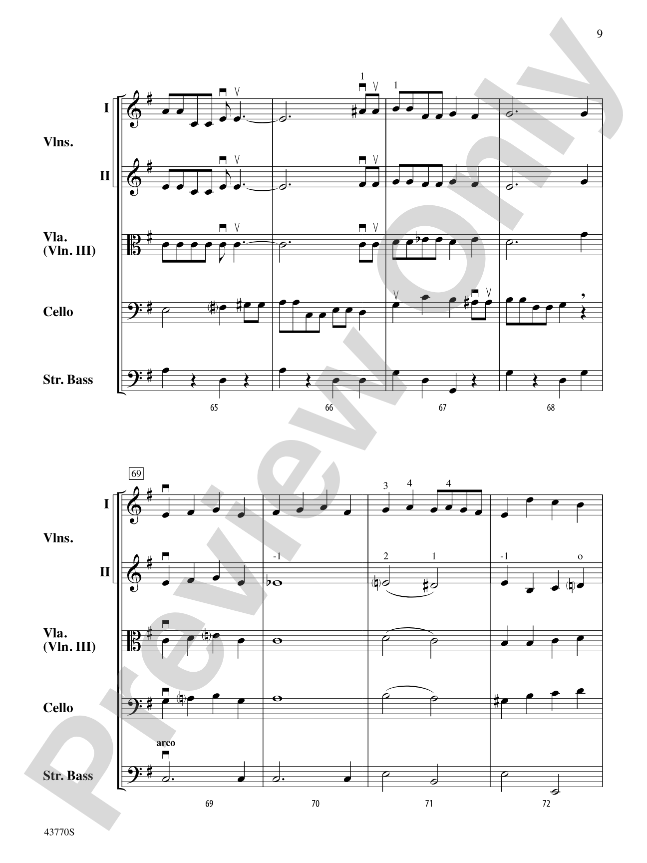 Peter Pan Live: String Orchestra Conductor Score & Parts