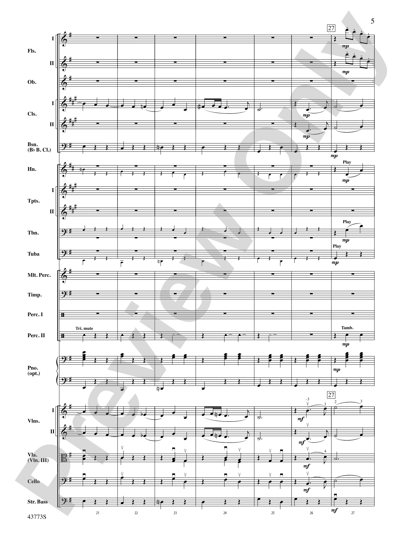 The Beautiful Galatea: Full Orchestra Conductor Score & Parts