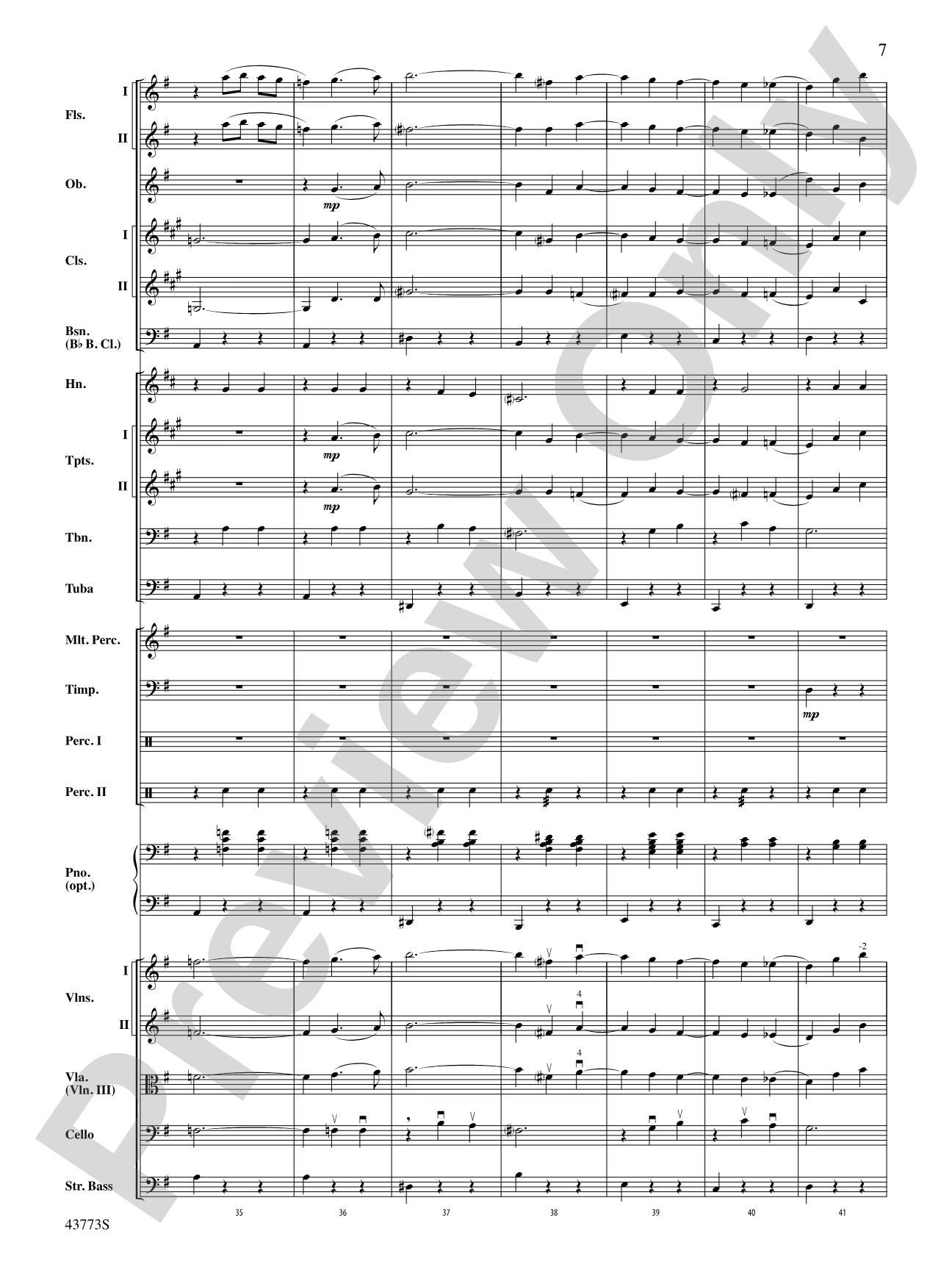 The Beautiful Galatea: Full Orchestra Conductor Score & Parts