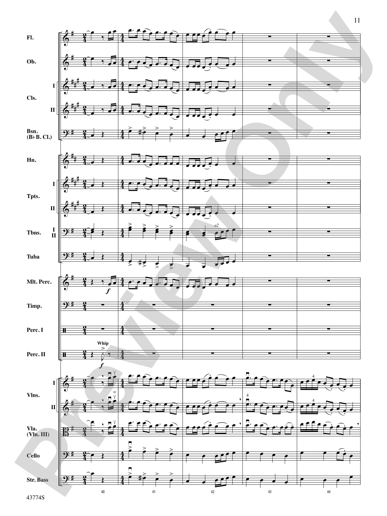 Cumberland Cross: Full Orchestra Conductor Score & Parts