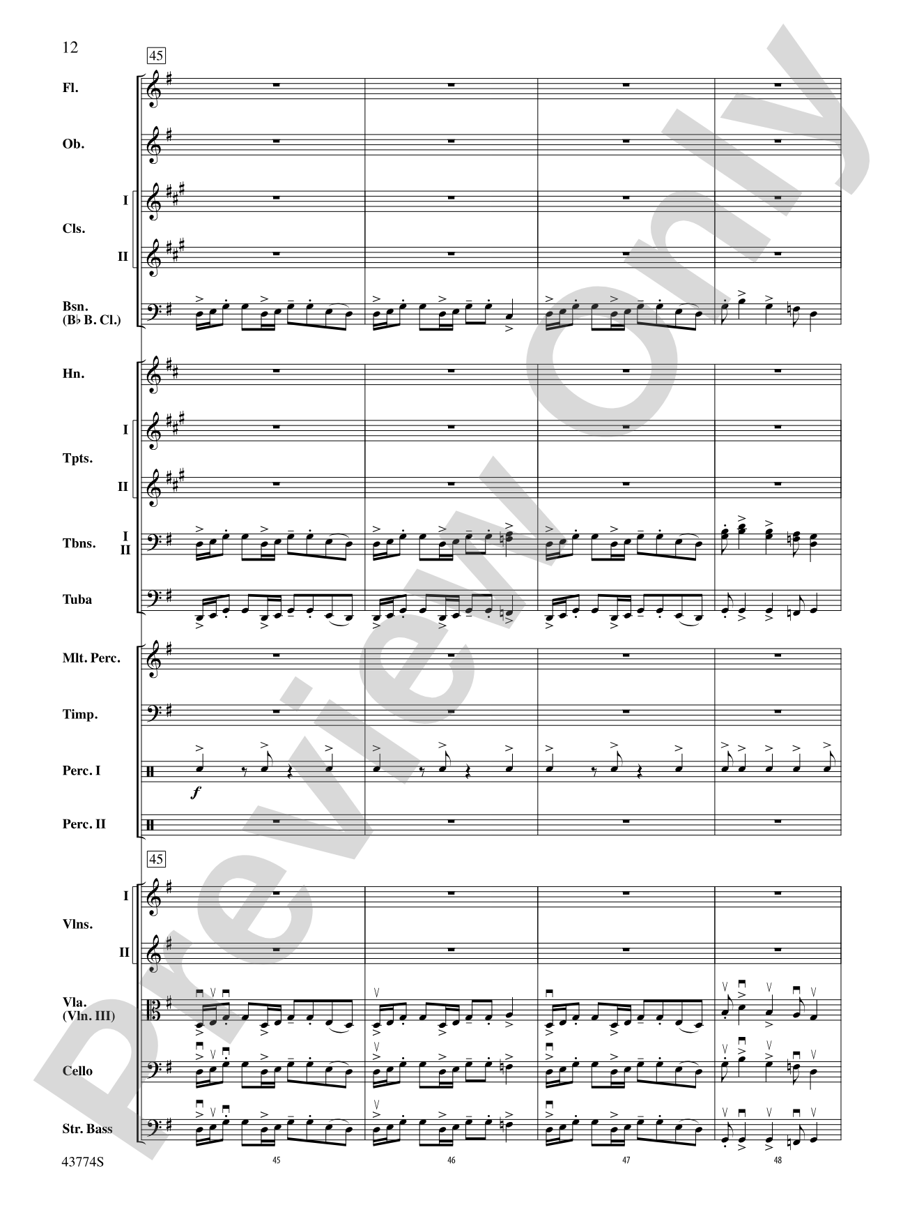 Cumberland Cross: Full Orchestra Conductor Score & Parts
