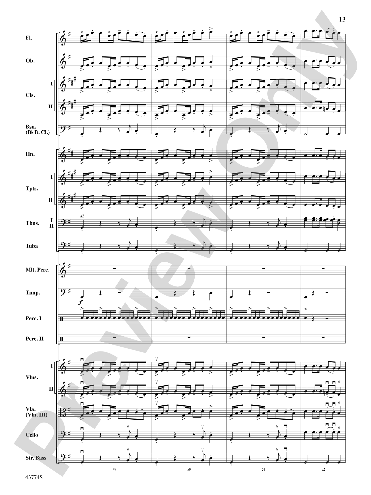 Cumberland Cross: Full Orchestra Conductor Score & Parts