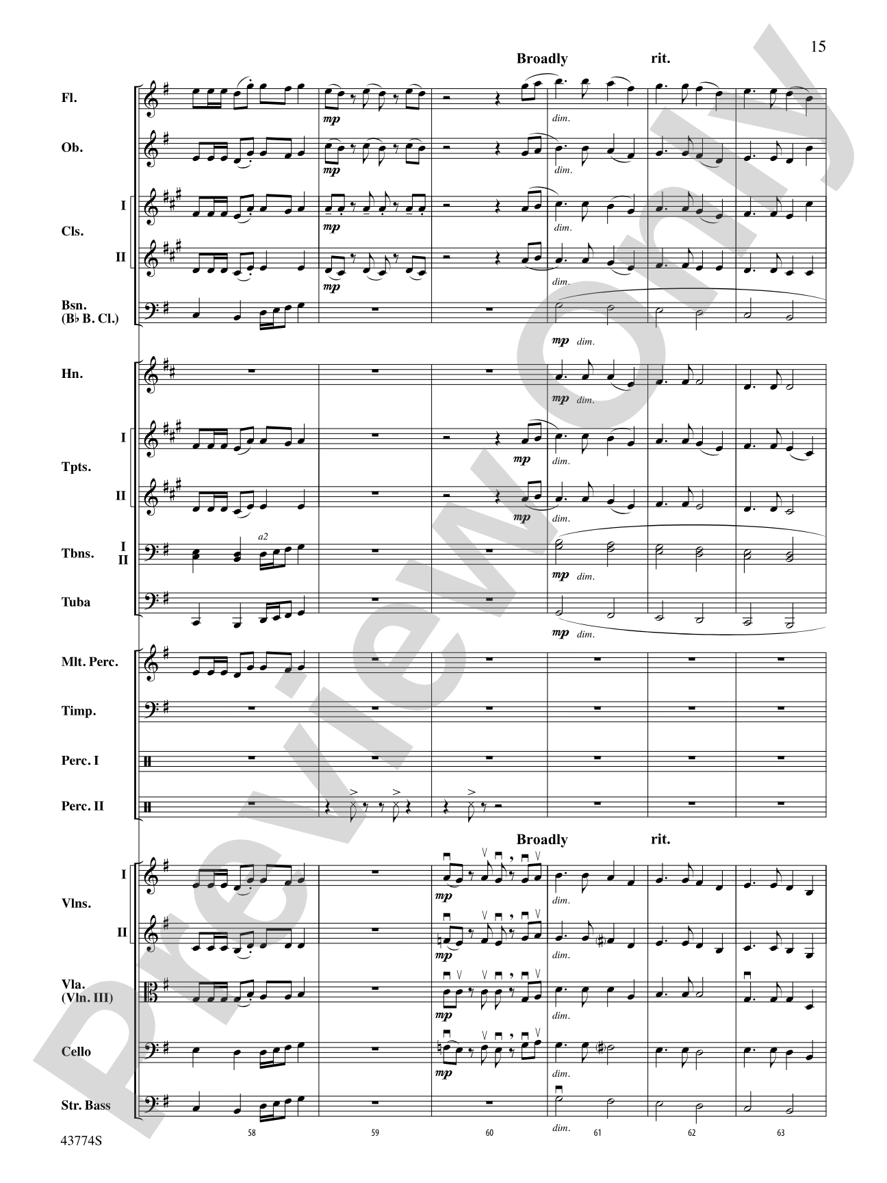Cumberland Cross: Full Orchestra Conductor Score & Parts