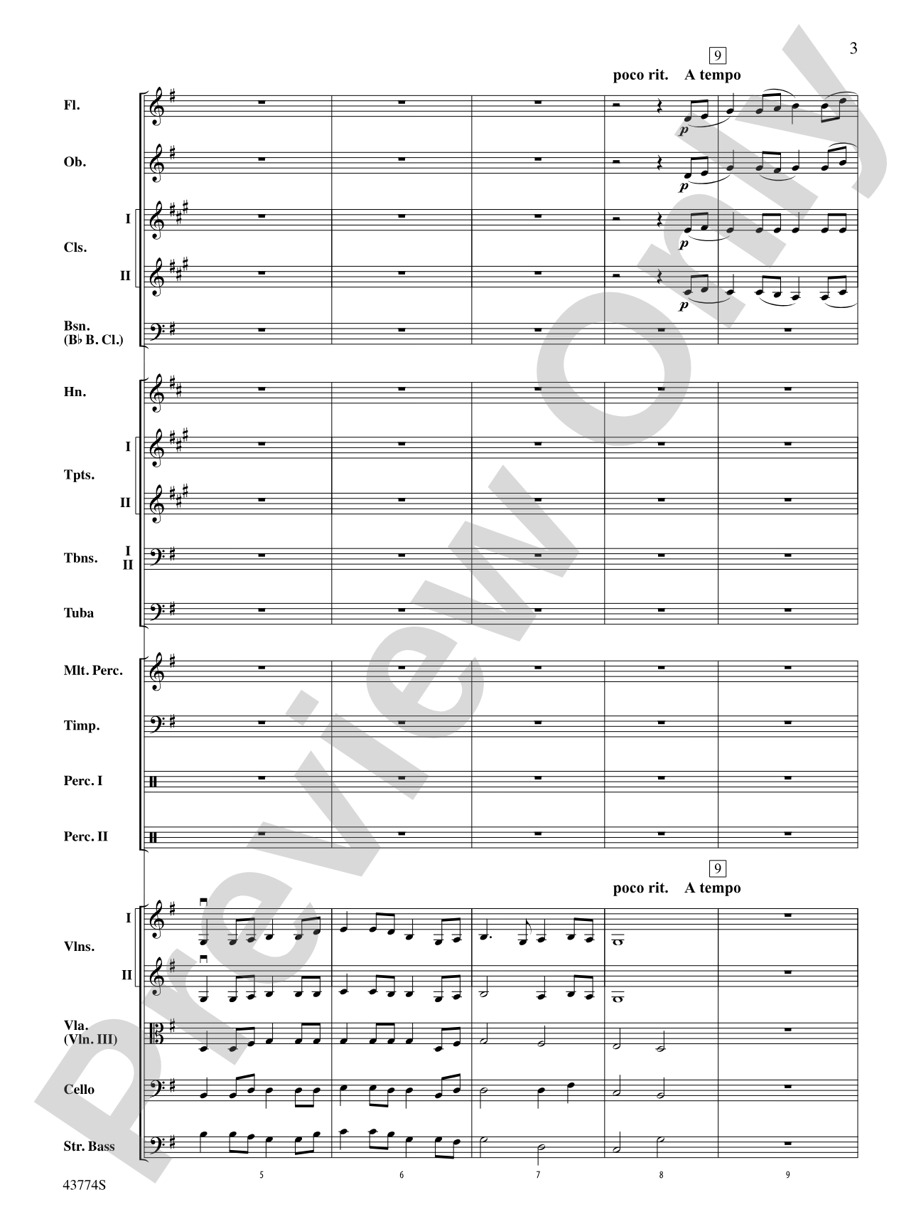 Cumberland Cross: Full Orchestra Conductor Score & Parts
