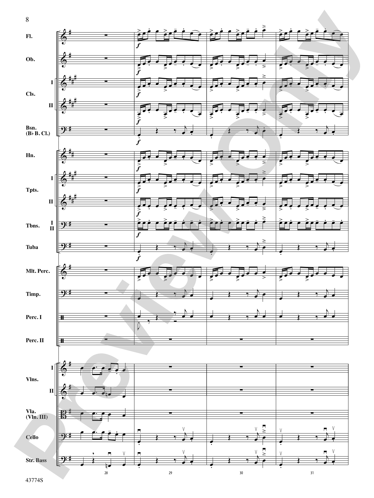 Cumberland Cross: Full Orchestra Conductor Score & Parts